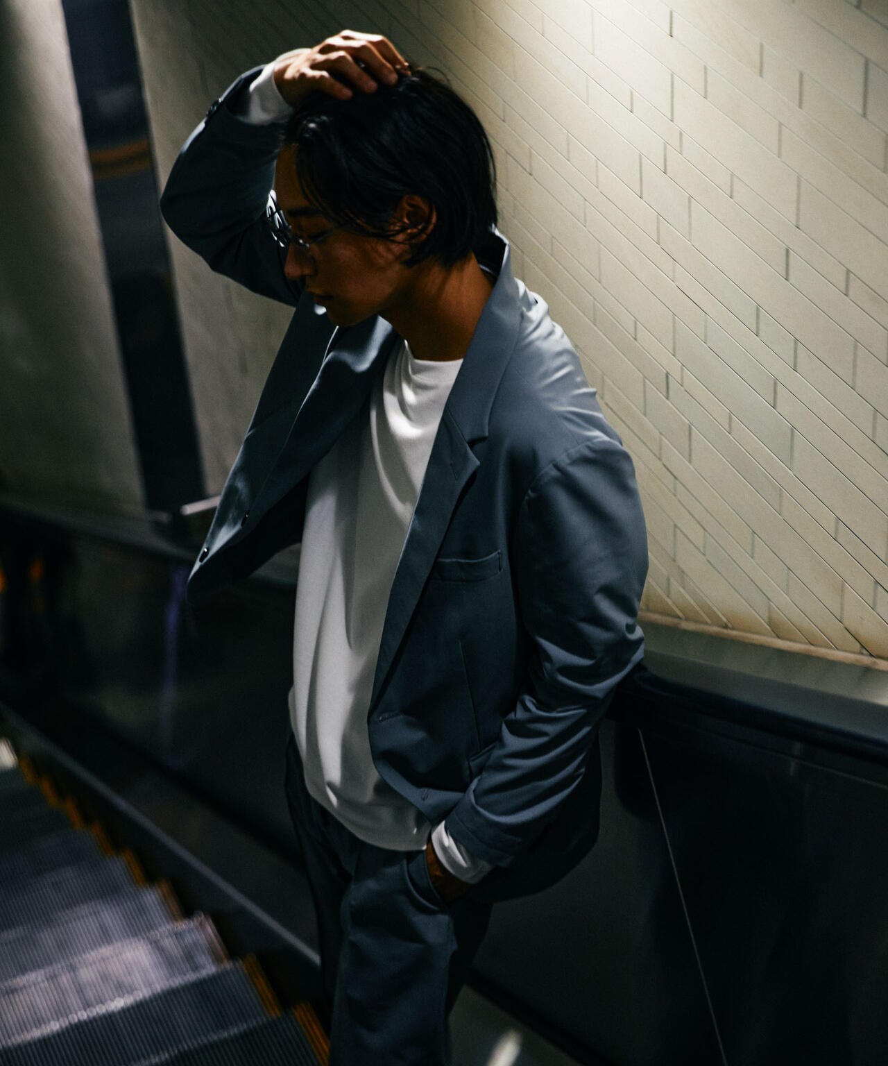 「N JACKET PREMIUM」TEXBRID(R)撥水ウラドットストレッチジャケット(セットアップ可) 6684217201