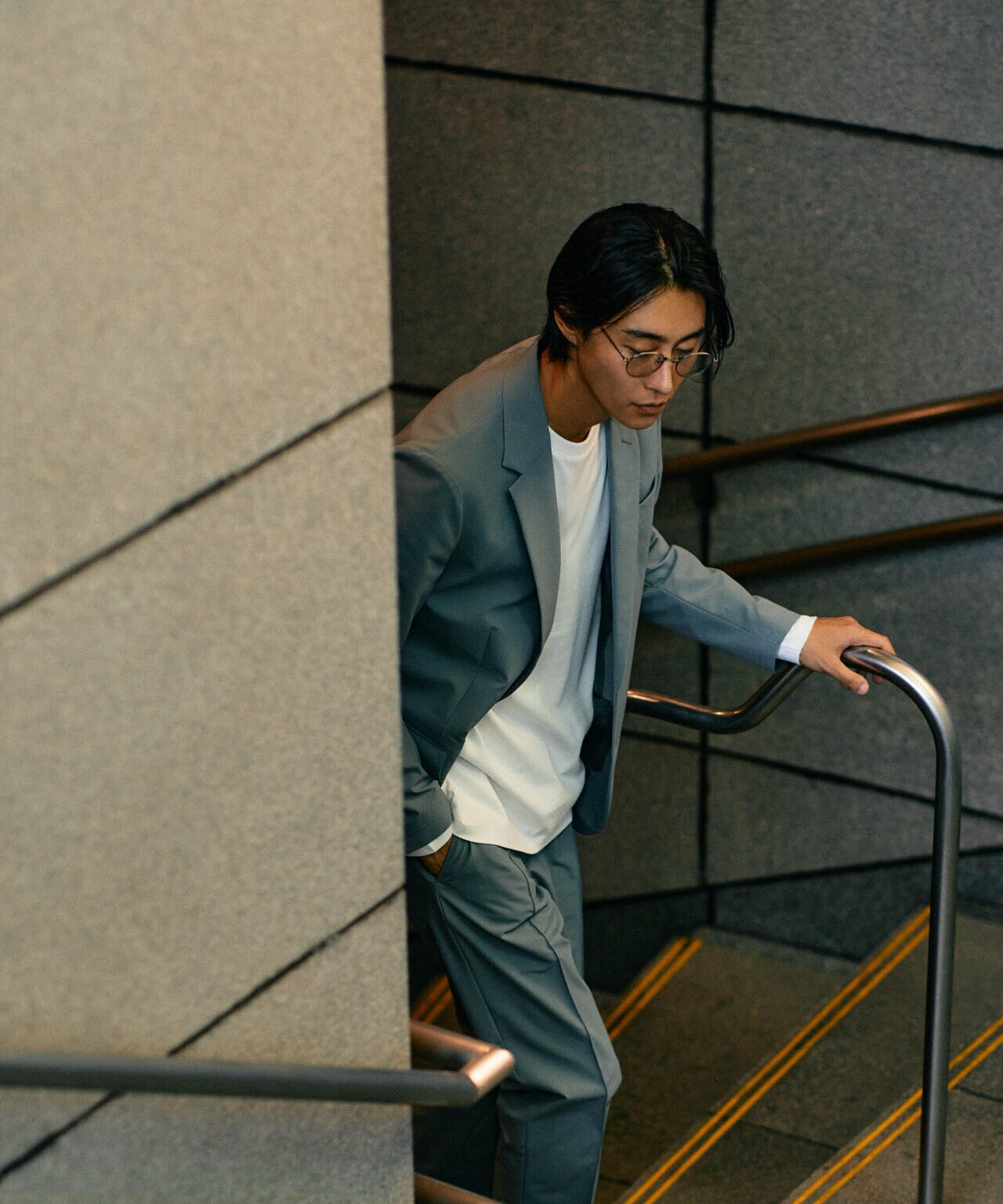 「N JACKET PREMIUM」TEXBRID(R)撥水ウラドットストレッチジャケット(セットアップ可) 6684217201