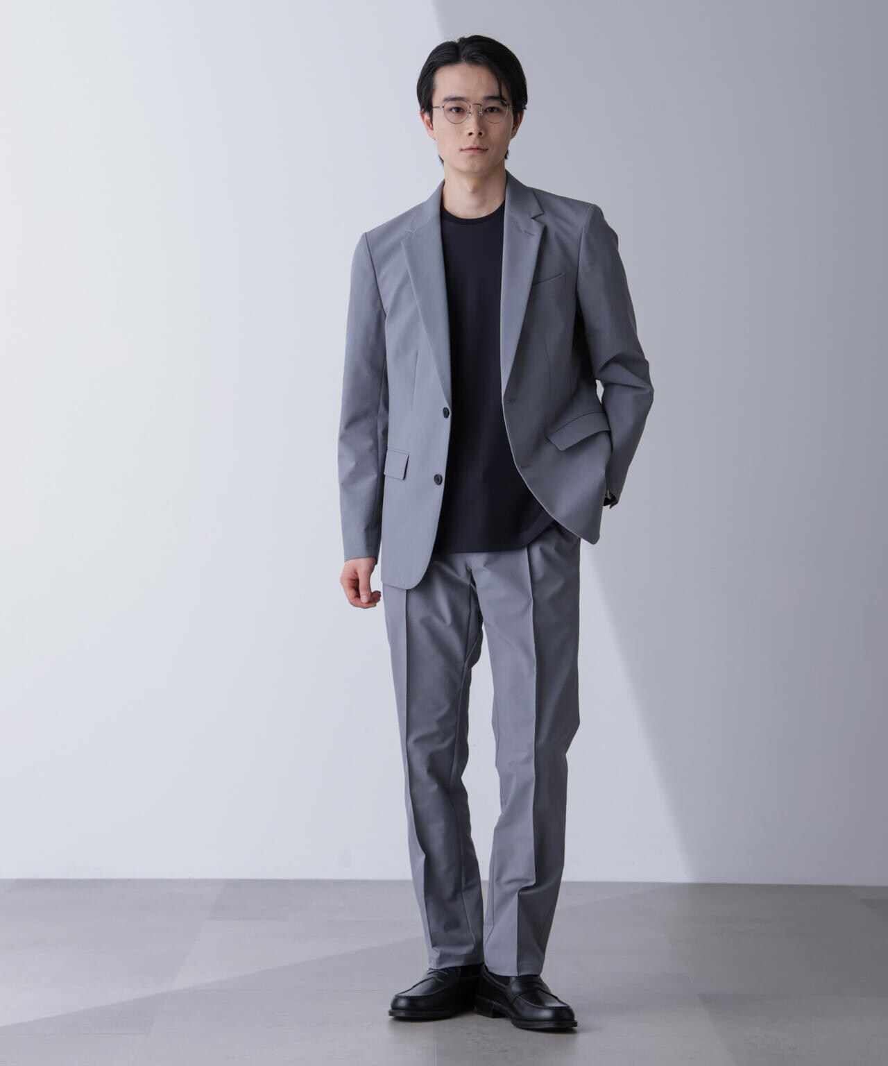 「N JACKET PREMIUM」TEXBRID(R)撥水ウラドットストレッチジャケット(セットアップ可) 6684217201