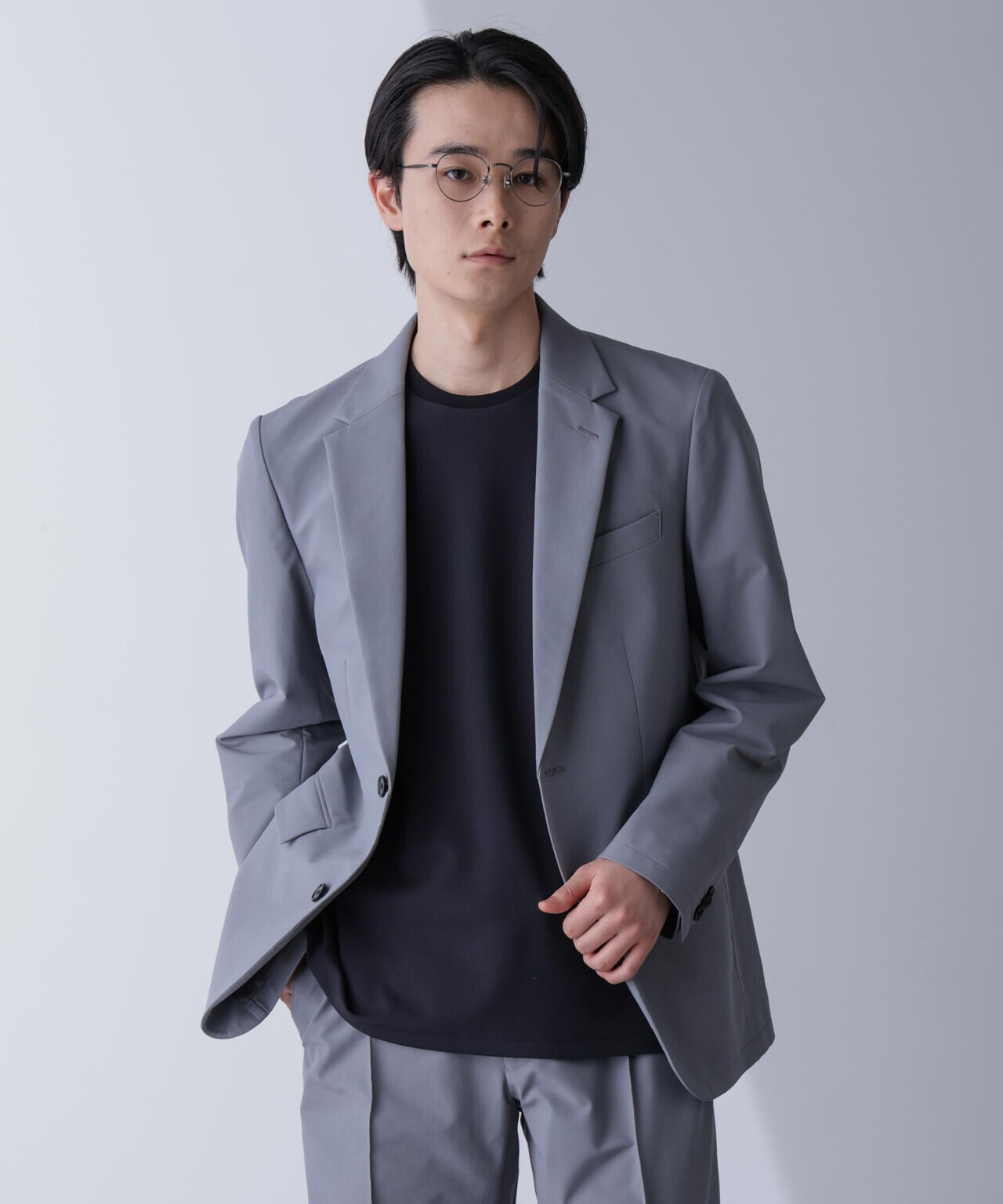 「N JACKET PREMIUM」TEXBRID(R)撥水ウラドットストレッチジャケット(セットアップ可) 6684217201