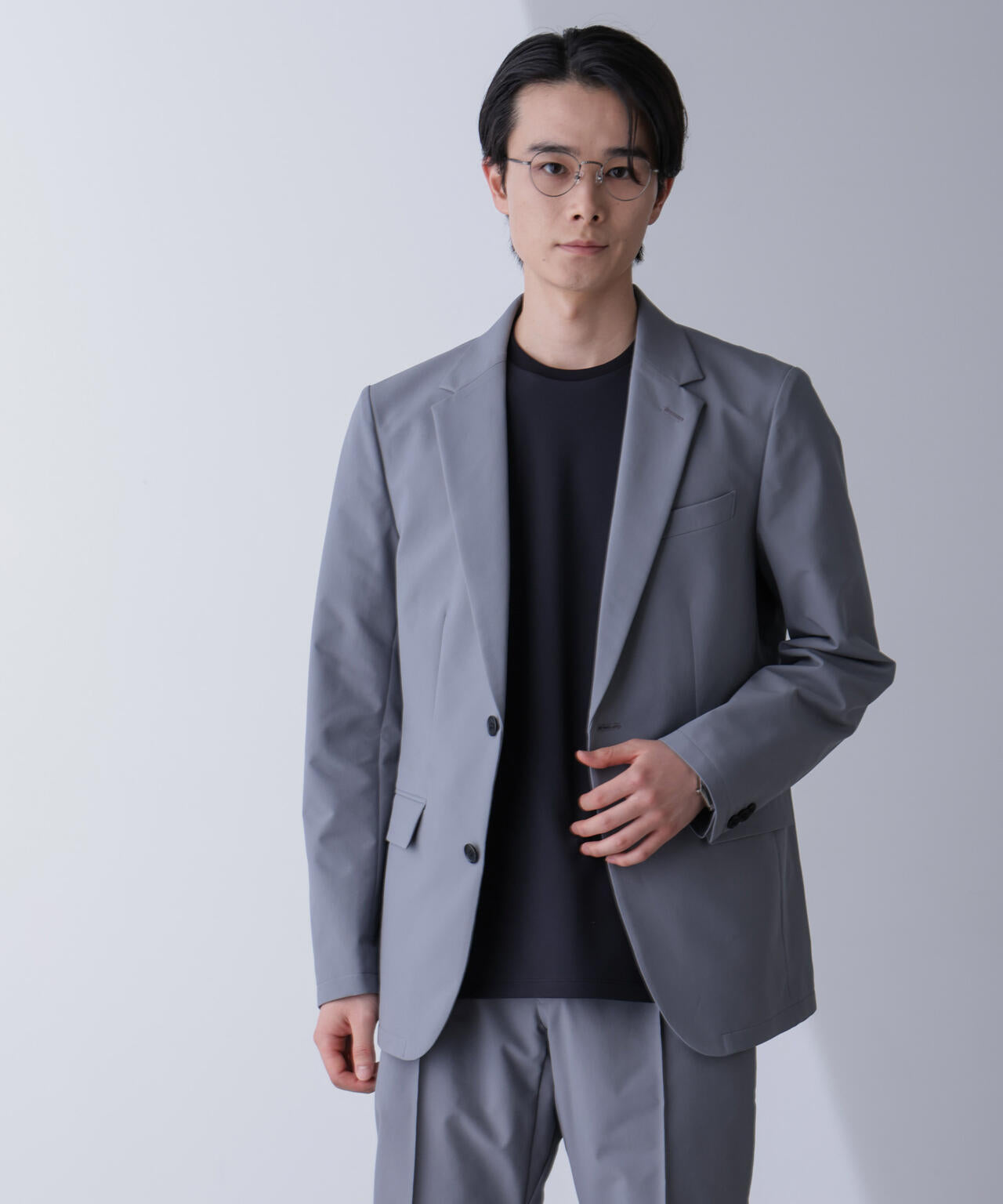 「N JACKET PREMIUM」TEXBRID(R)撥水ウラドットストレッチジャケット(セットアップ可) 6684217201
