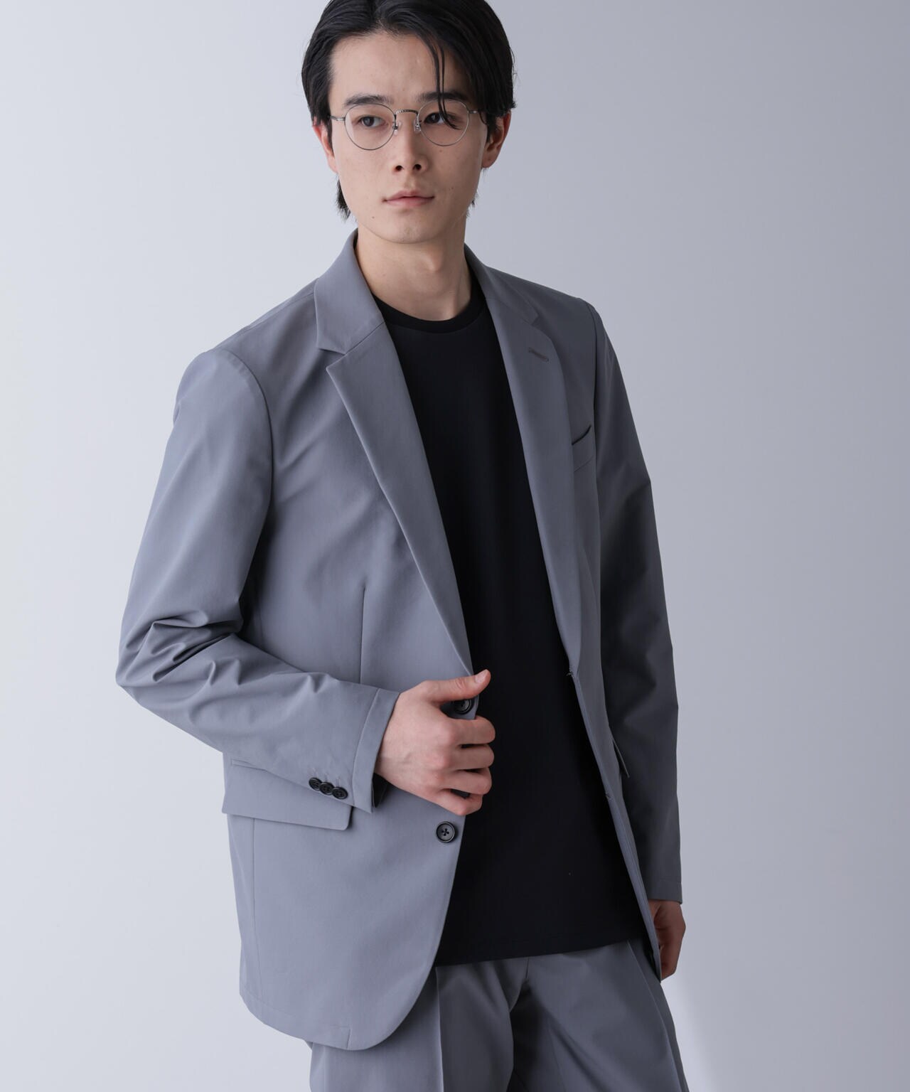 「N JACKET PREMIUM」TEXBRID(R)撥水ウラドットストレッチジャケット(セットアップ可) 6684217201