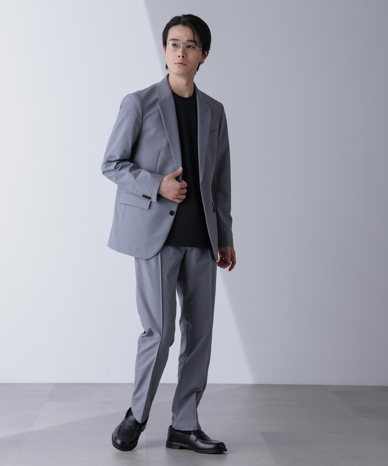 「N JACKET PREMIUM」TEXBRID(R)撥水ウラドットストレッチジャケット(セットアップ可) 6684217201