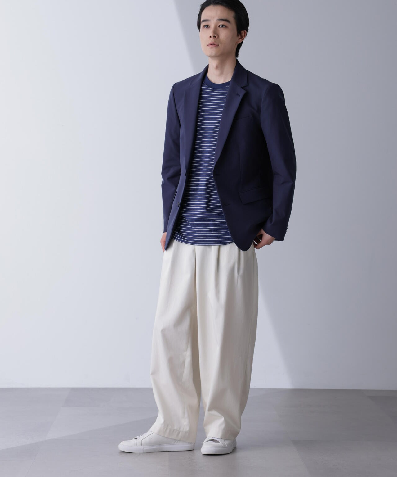 「N JACKET PREMIUM」TEXBRID(R)撥水ウラドットストレッチジャケット(セットアップ可) 6684217201