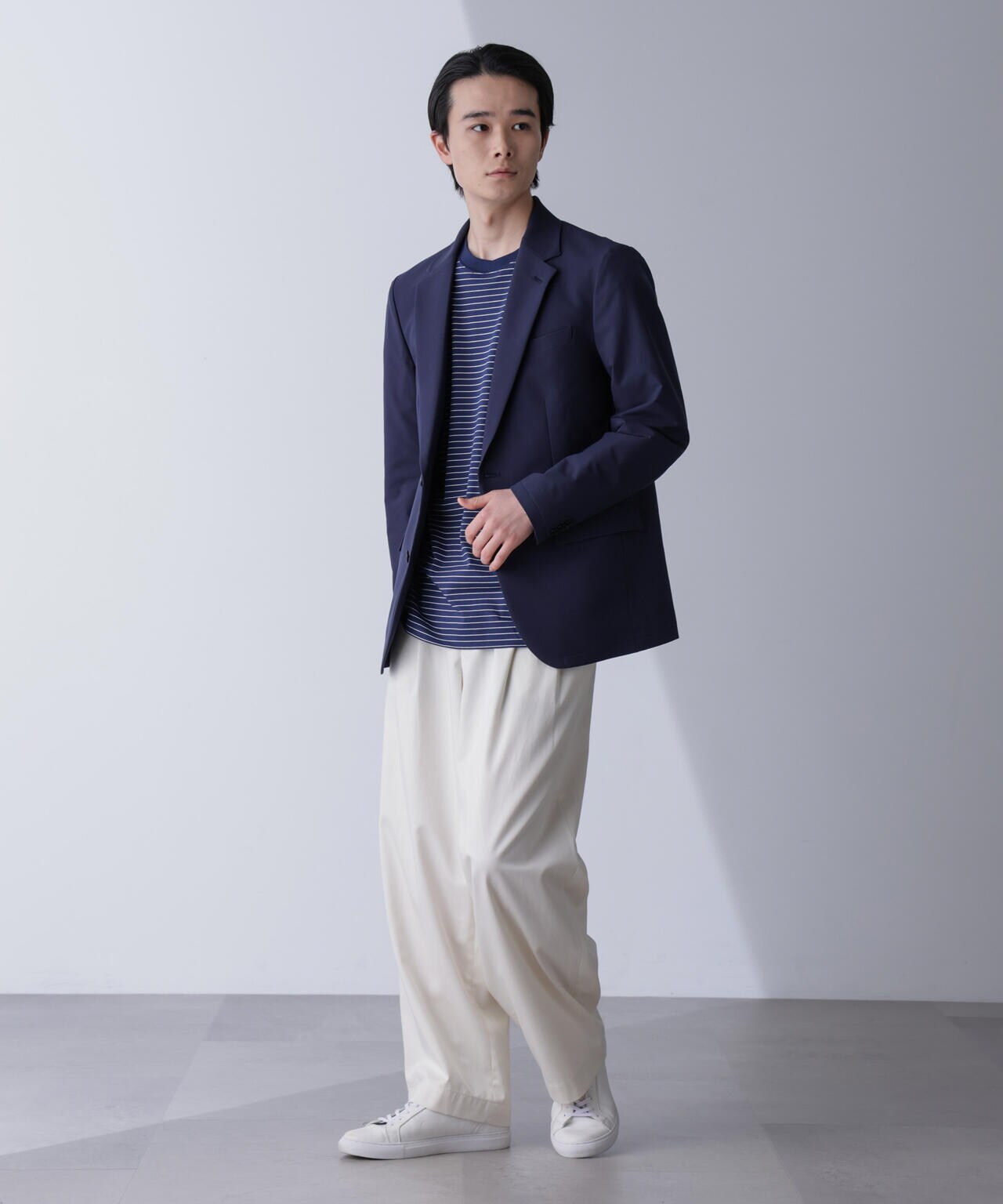 「N JACKET PREMIUM」TEXBRID(R)撥水ウラドットストレッチジャケット(セットアップ可) 6684217201