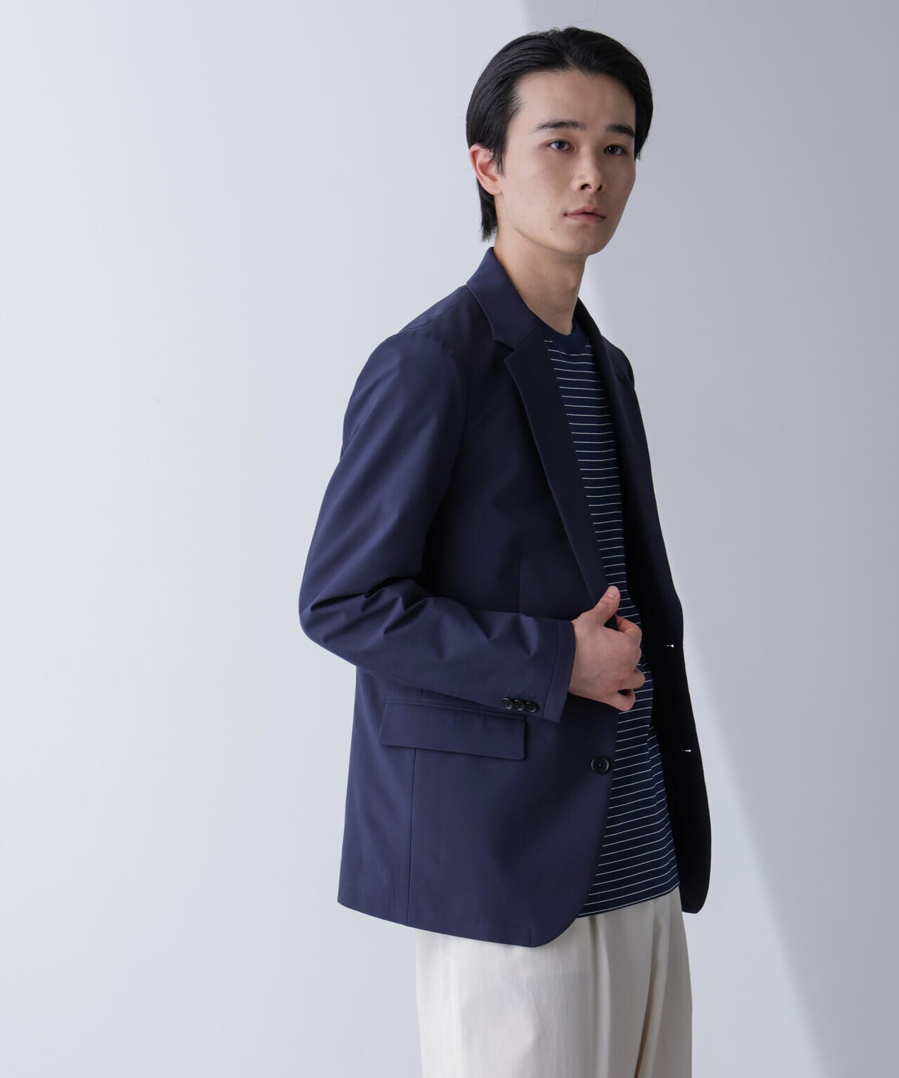 「N JACKET PREMIUM」TEXBRID(R)撥水ウラドットストレッチジャケット(セットアップ可) 6684217201