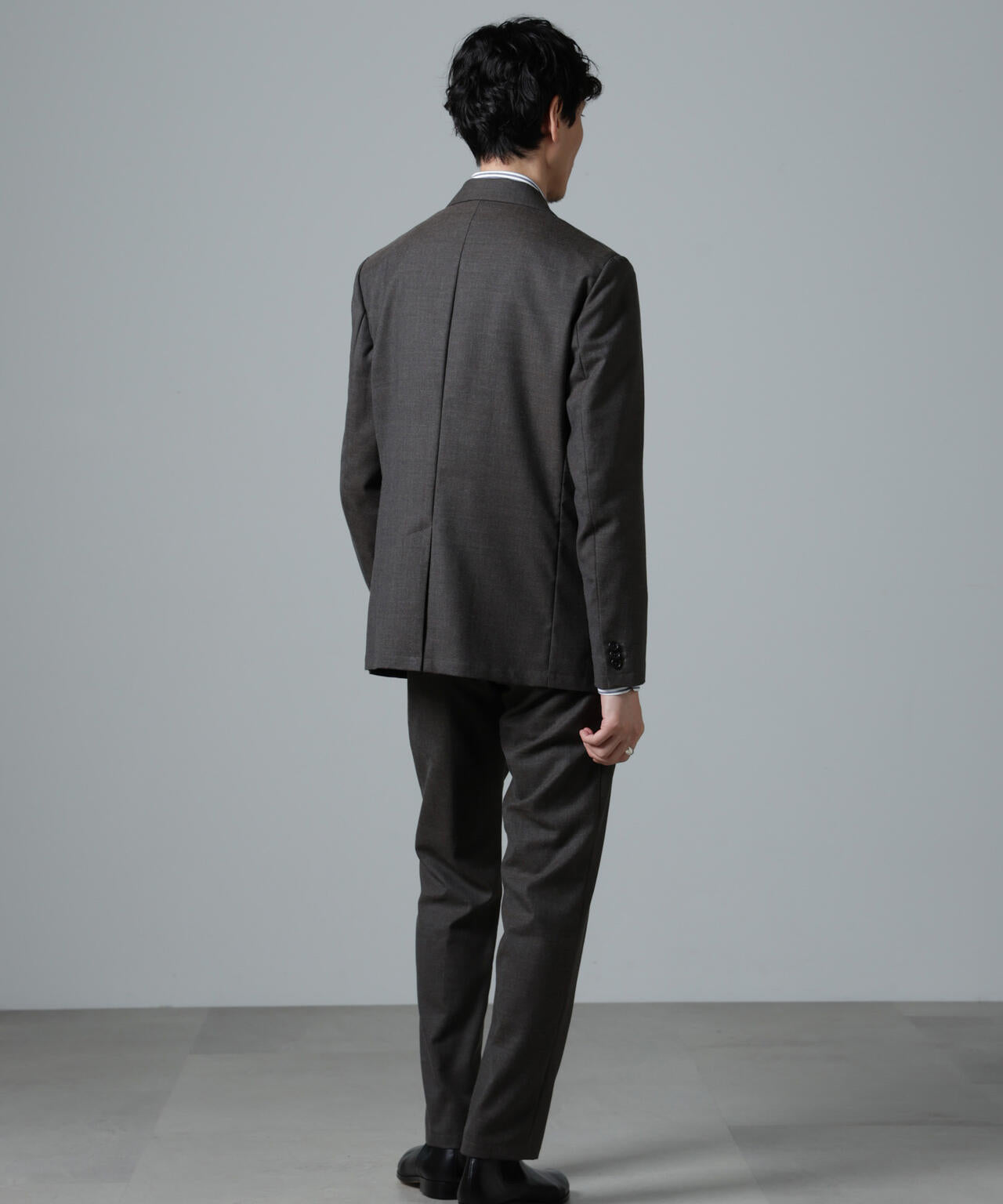 「N JACKET PREMIUM」RENU(R)ウール混洗えるサキソニージャケット(セットアップ可) 6684217205