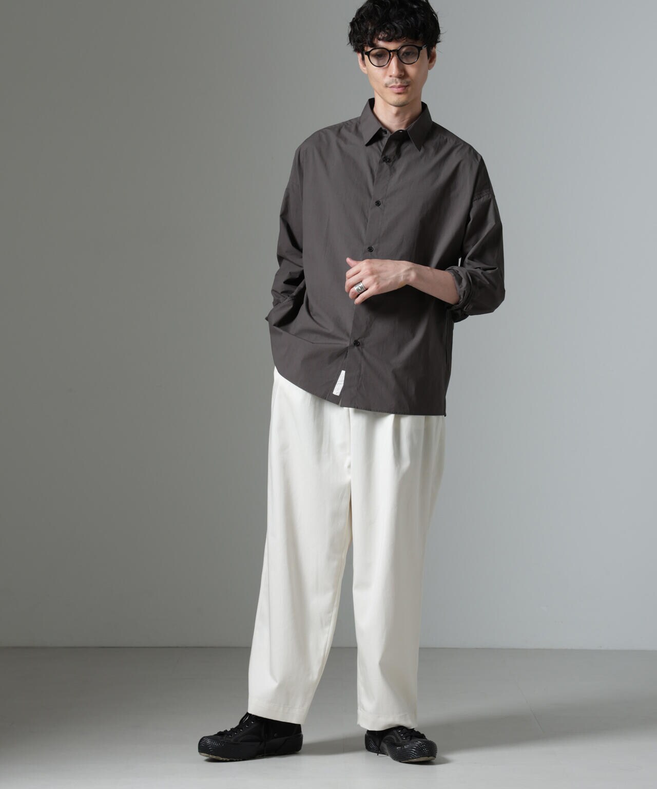 「大人のワイドシャツ」レギュラーカラー 長袖 6684220212