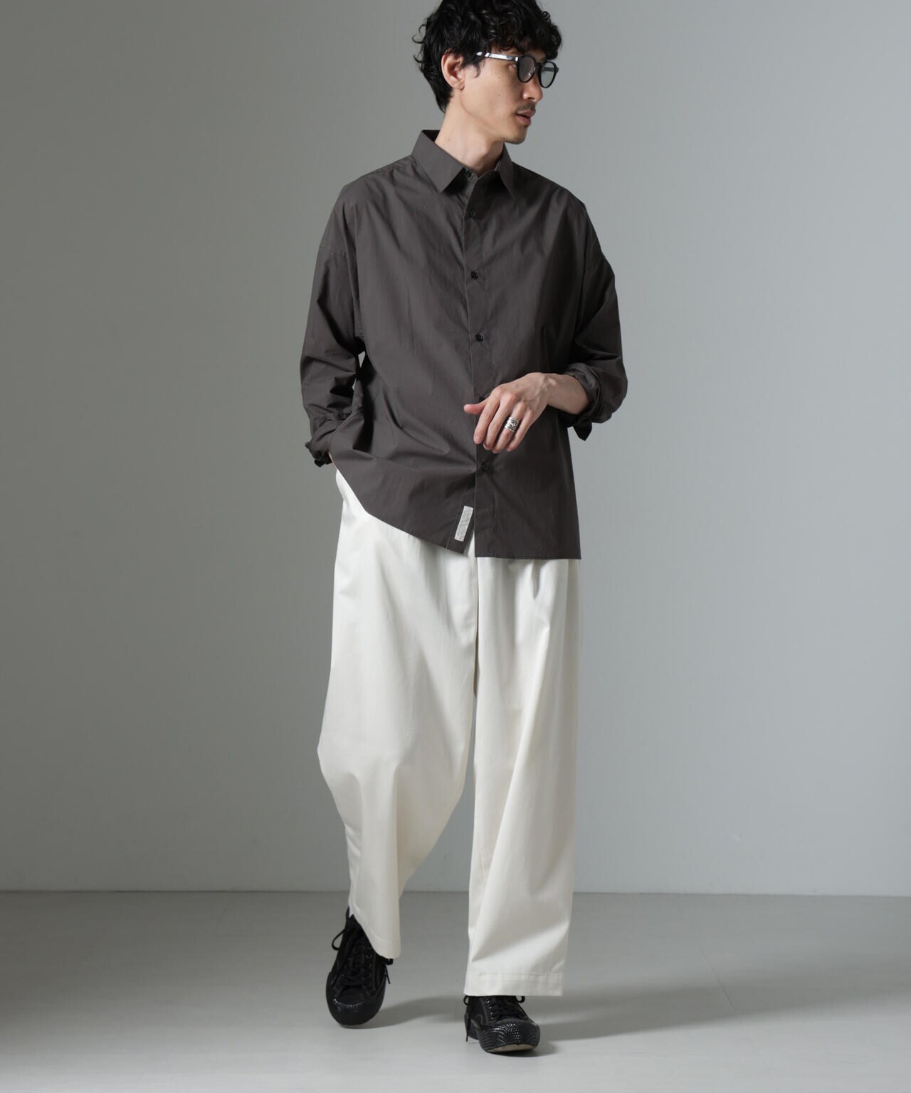 「大人のワイドシャツ」レギュラーカラー 長袖 6684220212