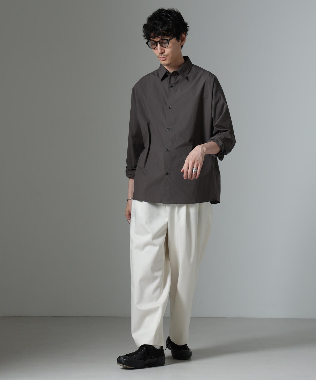 「大人のワイドシャツ」レギュラーカラー 長袖 6684220212