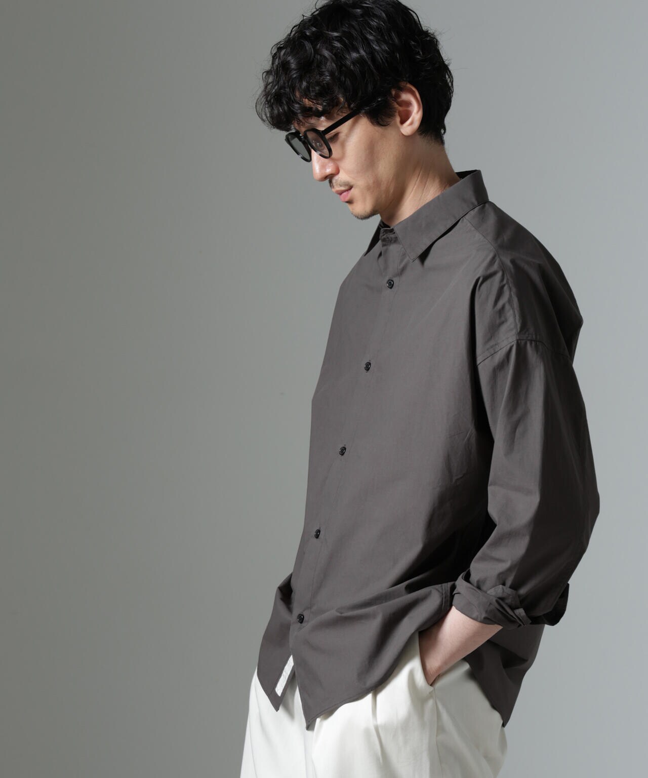 「大人のワイドシャツ」レギュラーカラー 長袖 6684220212