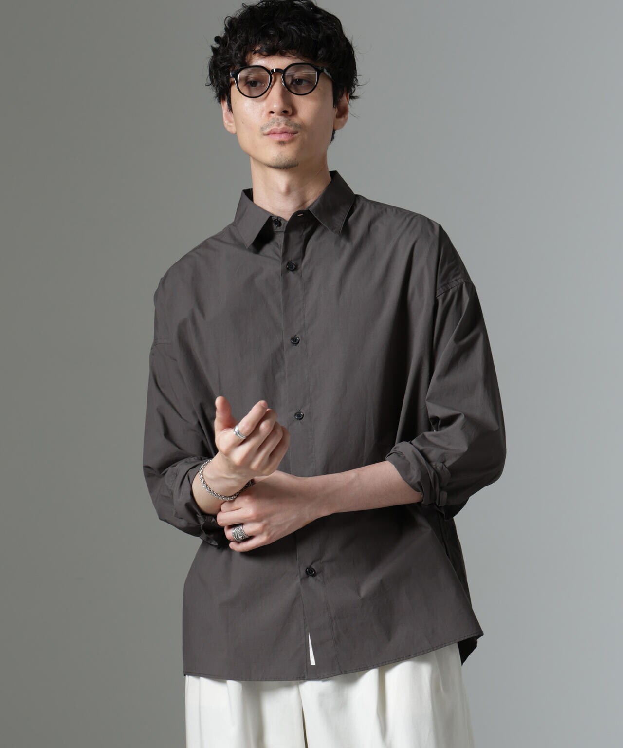 「大人のワイドシャツ」レギュラーカラー 長袖 6684220212