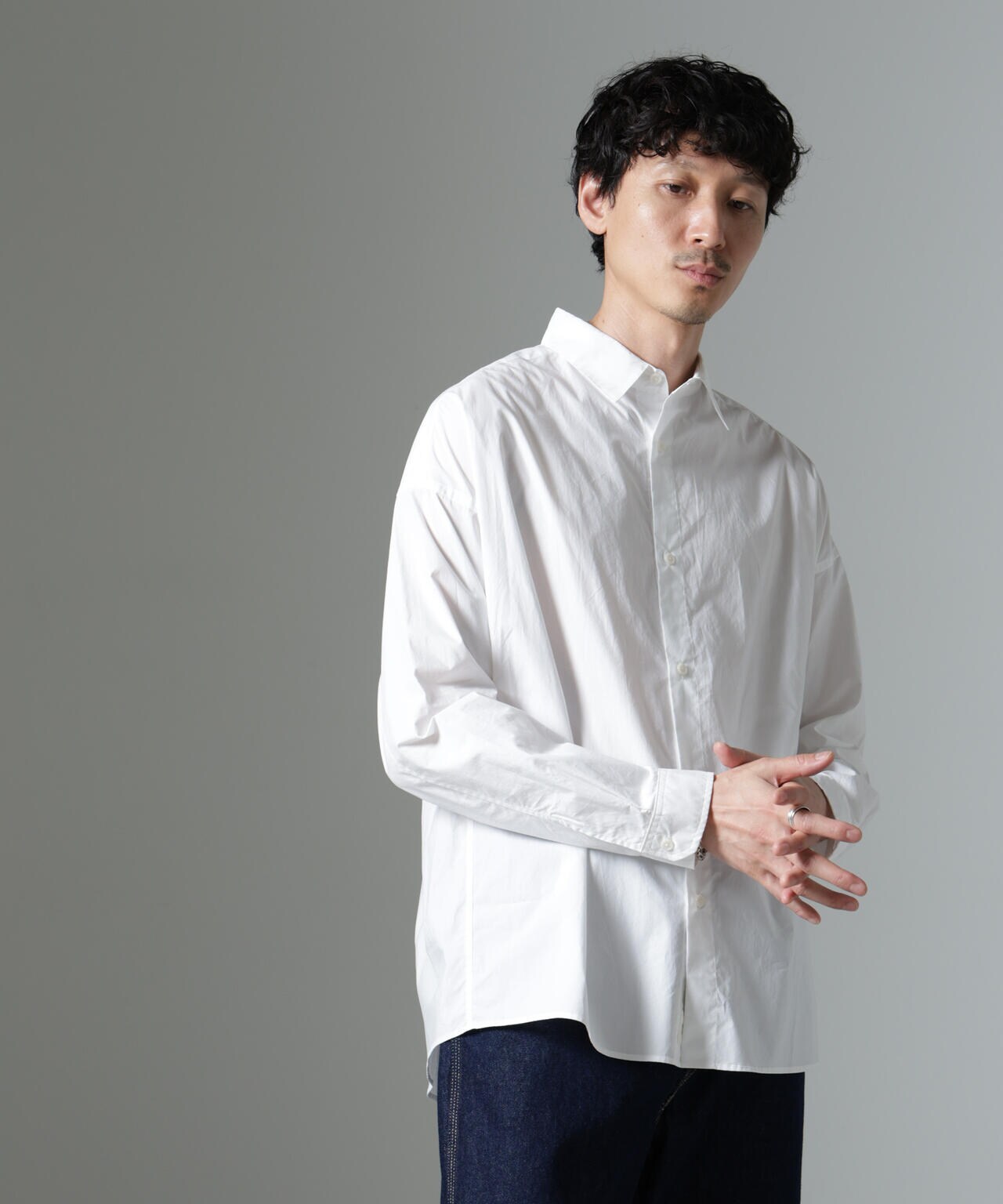 「大人のワイドシャツ」レギュラーカラー 長袖 6684220212