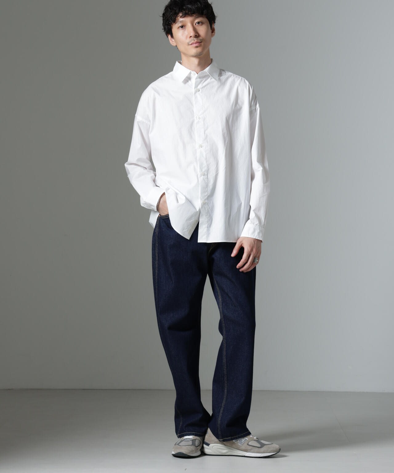 「大人のワイドシャツ」レギュラーカラー 長袖 6684220212