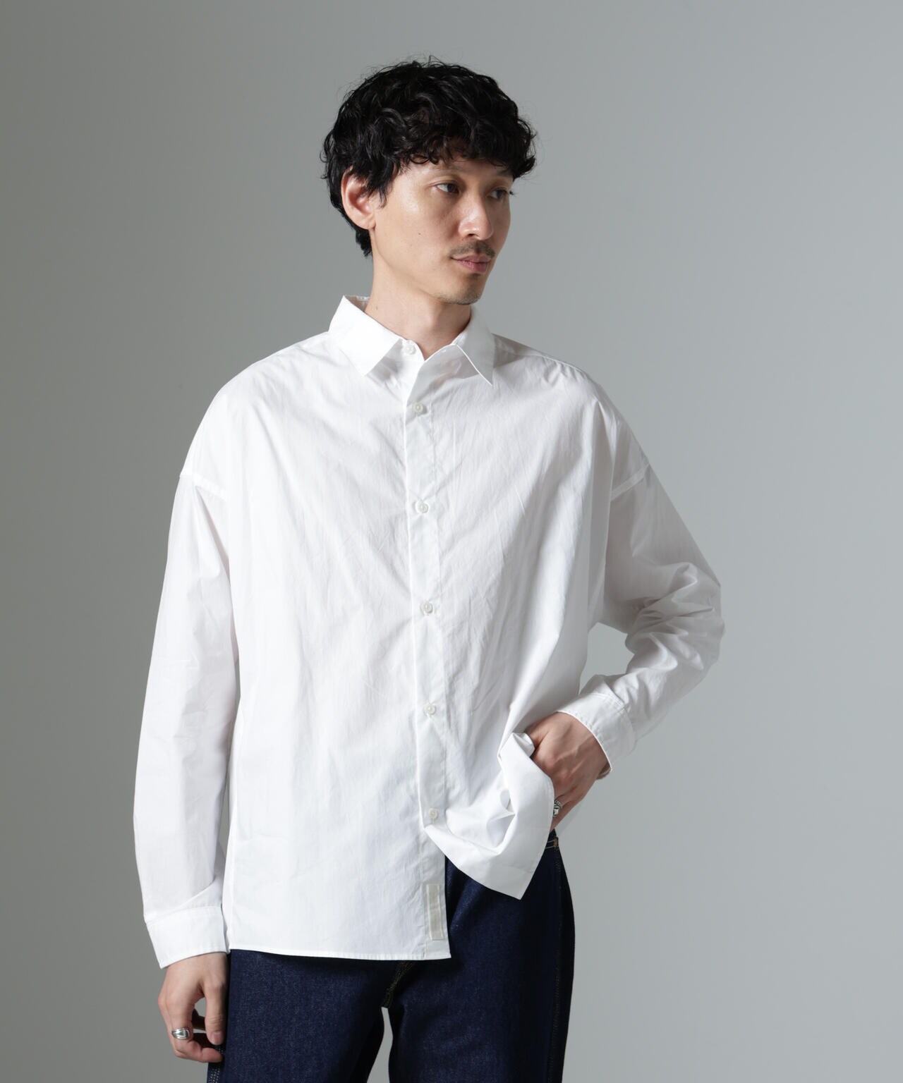 「大人のワイドシャツ」レギュラーカラー 長袖 6684220212