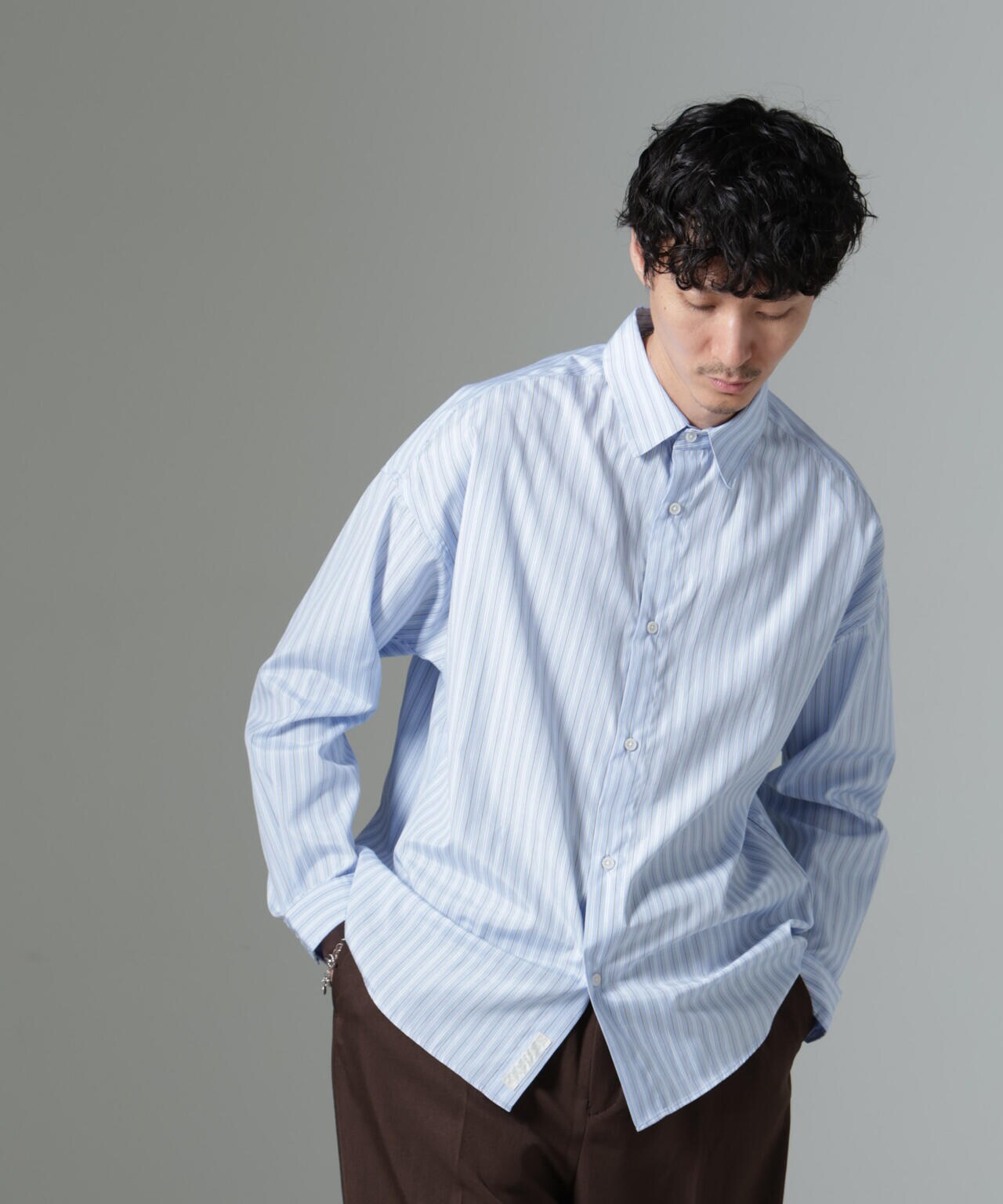 「大人のワイドシャツ」レギュラーカラー 長袖 6684220212