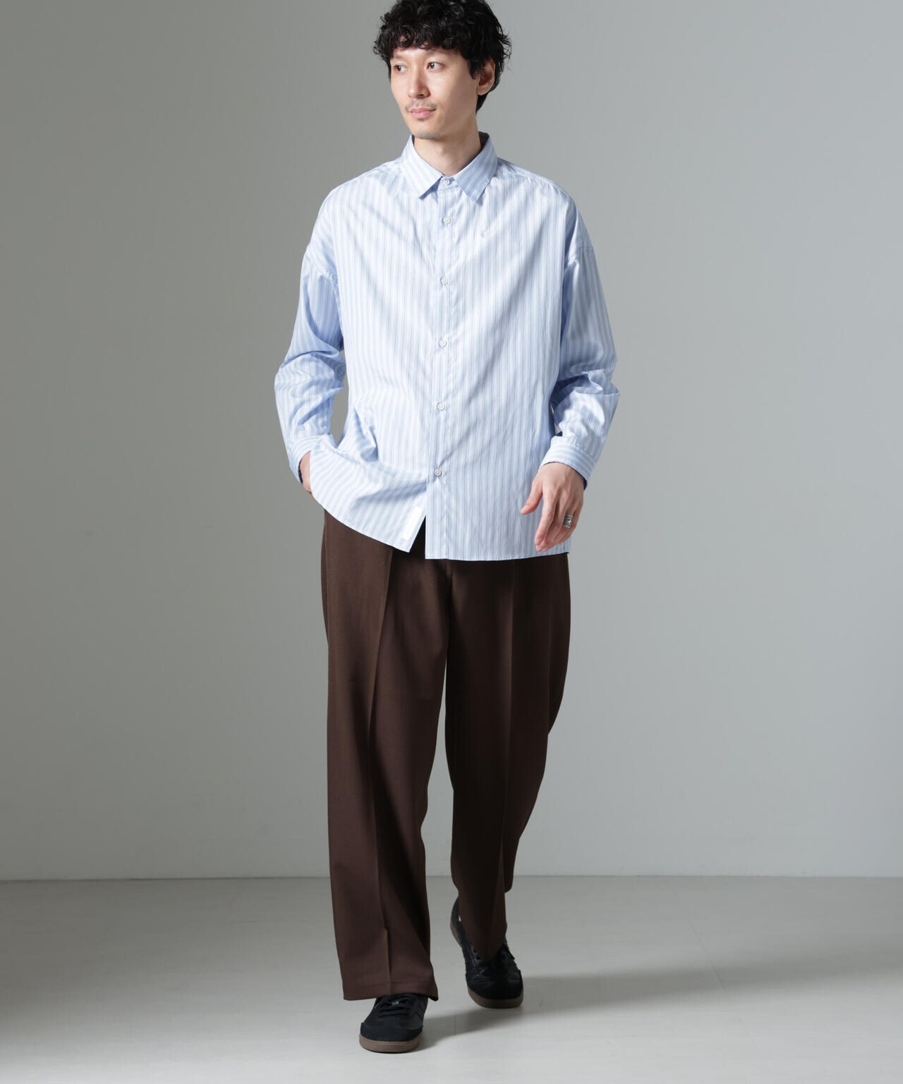 「大人のワイドシャツ」レギュラーカラー 長袖 6684220212