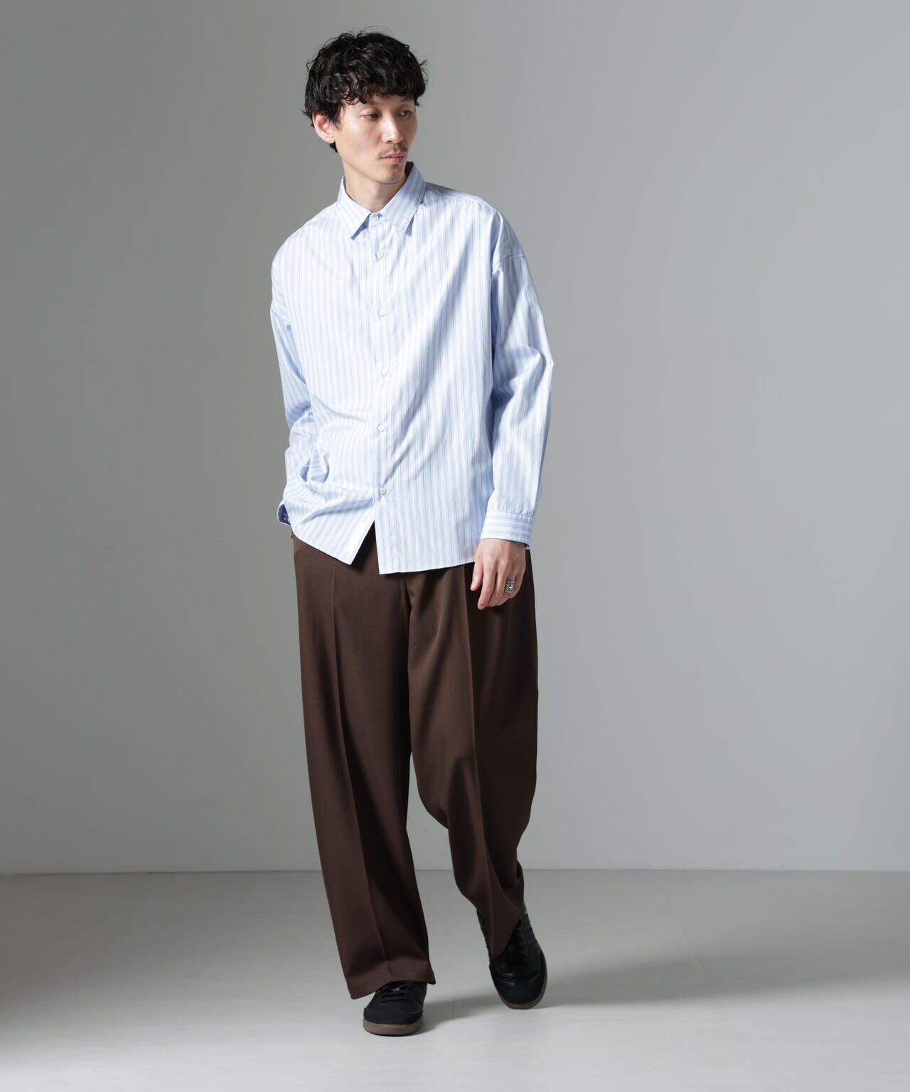 「大人のワイドシャツ」レギュラーカラー 長袖 6684220212