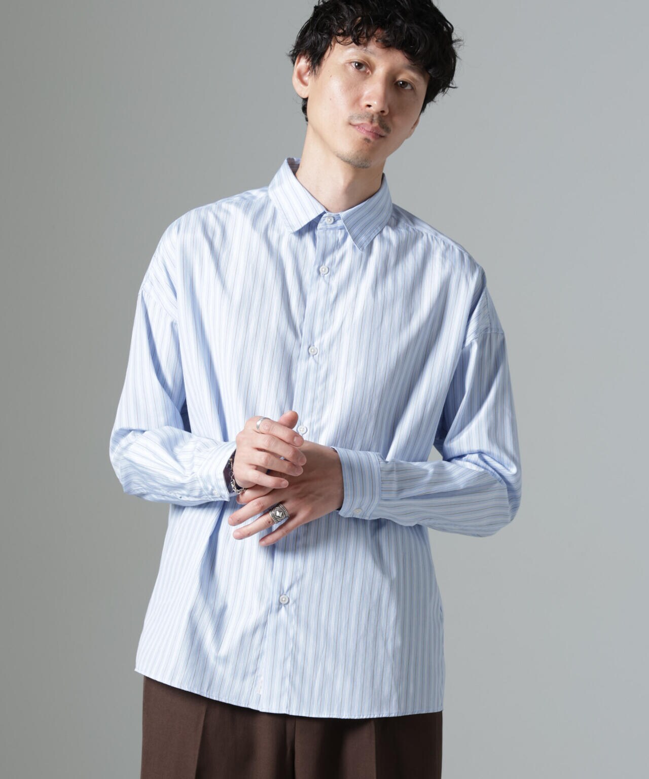 「大人のワイドシャツ」レギュラーカラー 長袖 6684220212