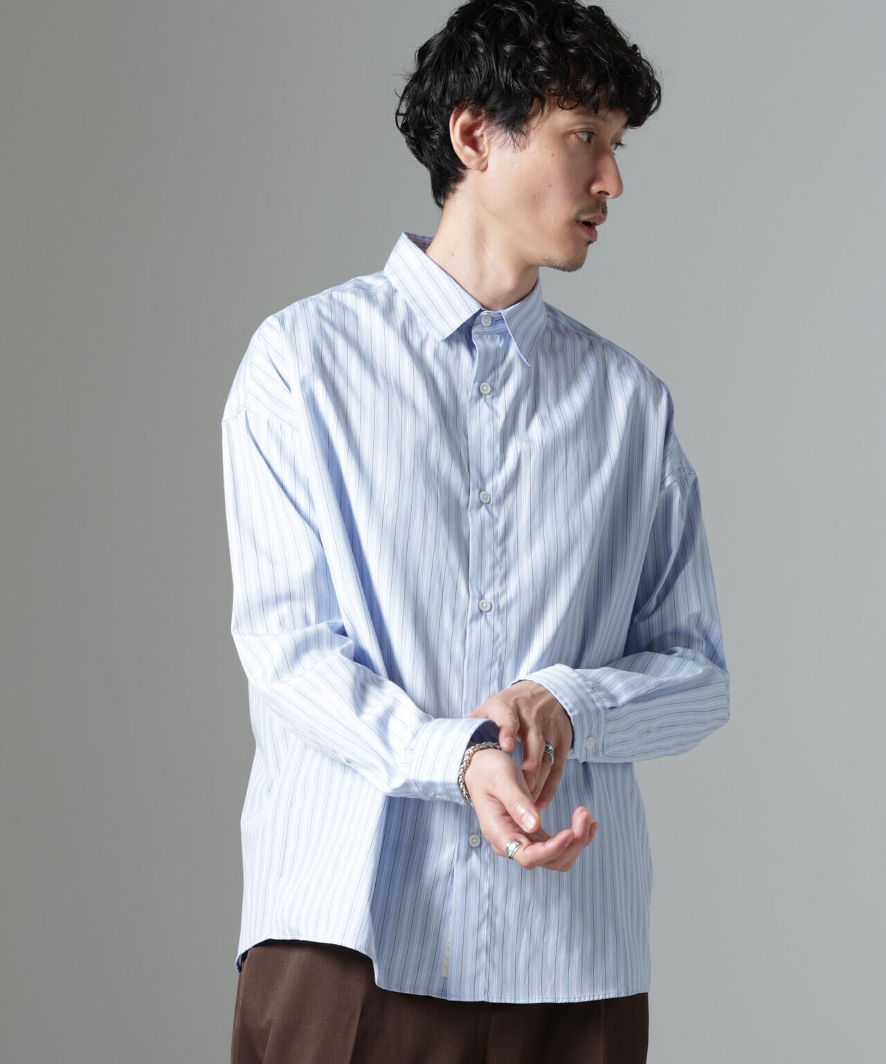 「大人のワイドシャツ」レギュラーカラー 長袖 6684220212