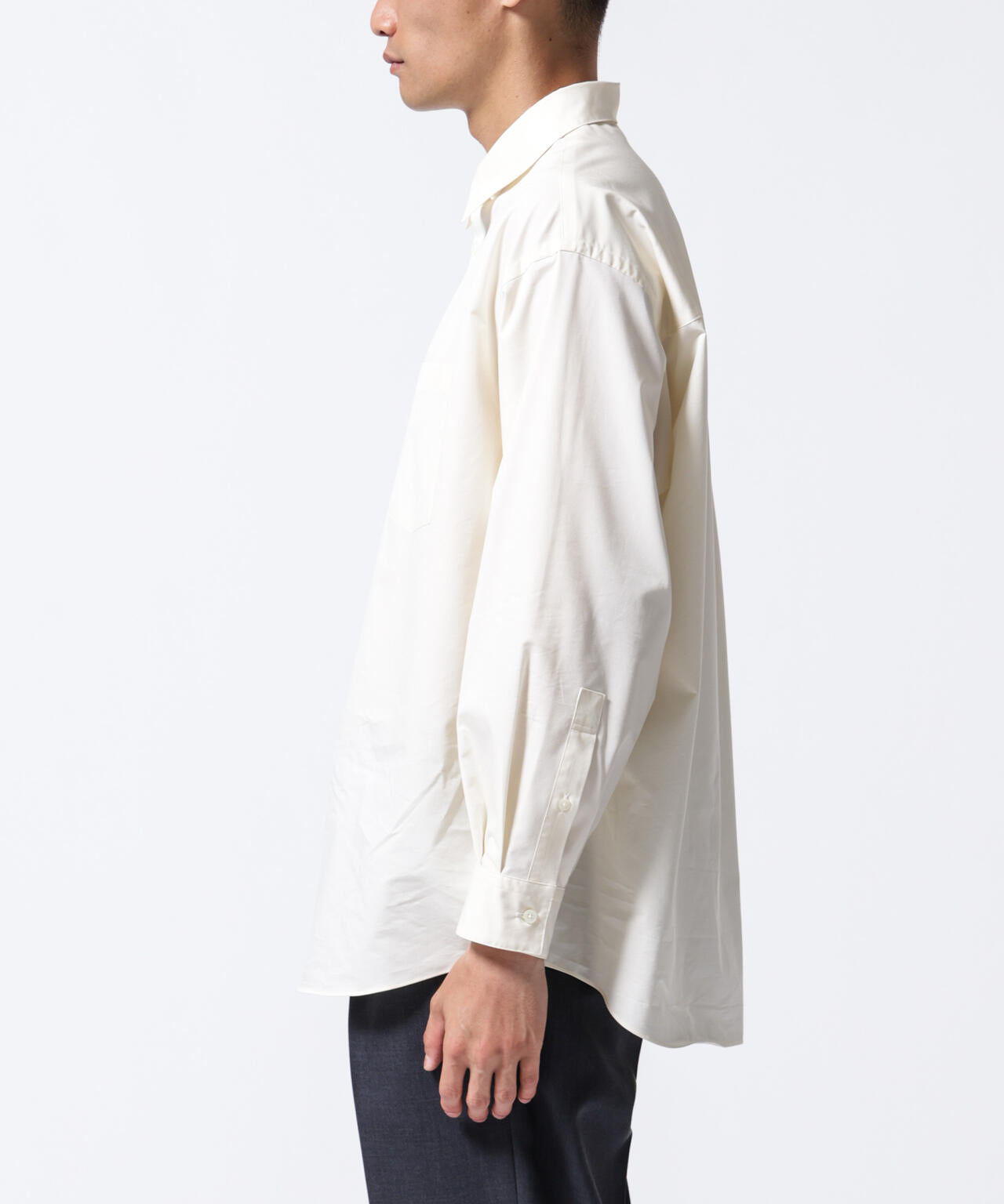 「ASSEMBLANC」タイニーカラーオーバーサイズシャツ 6684220224