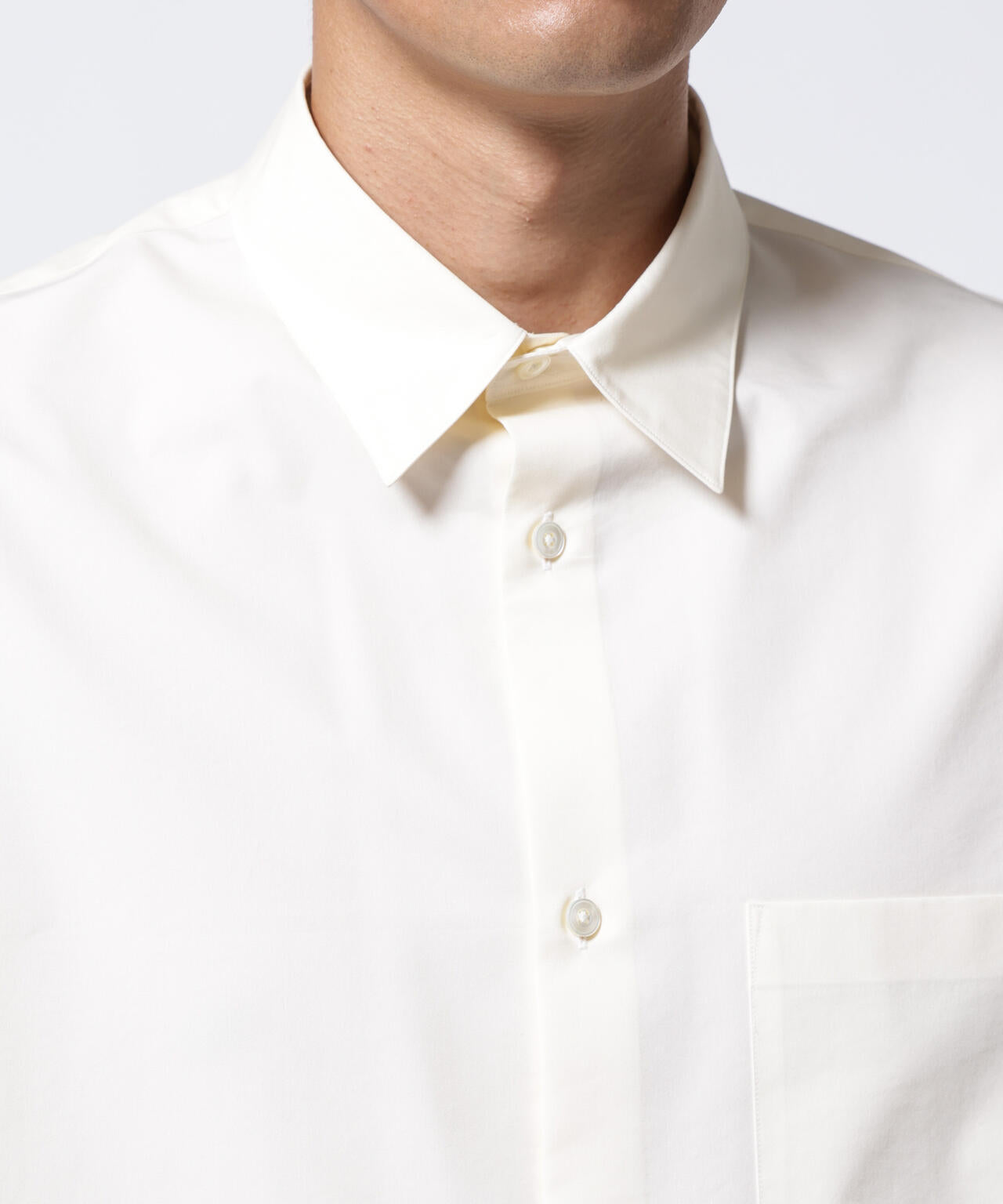 「ASSEMBLANC」タイニーカラーオーバーサイズシャツ 6684220224