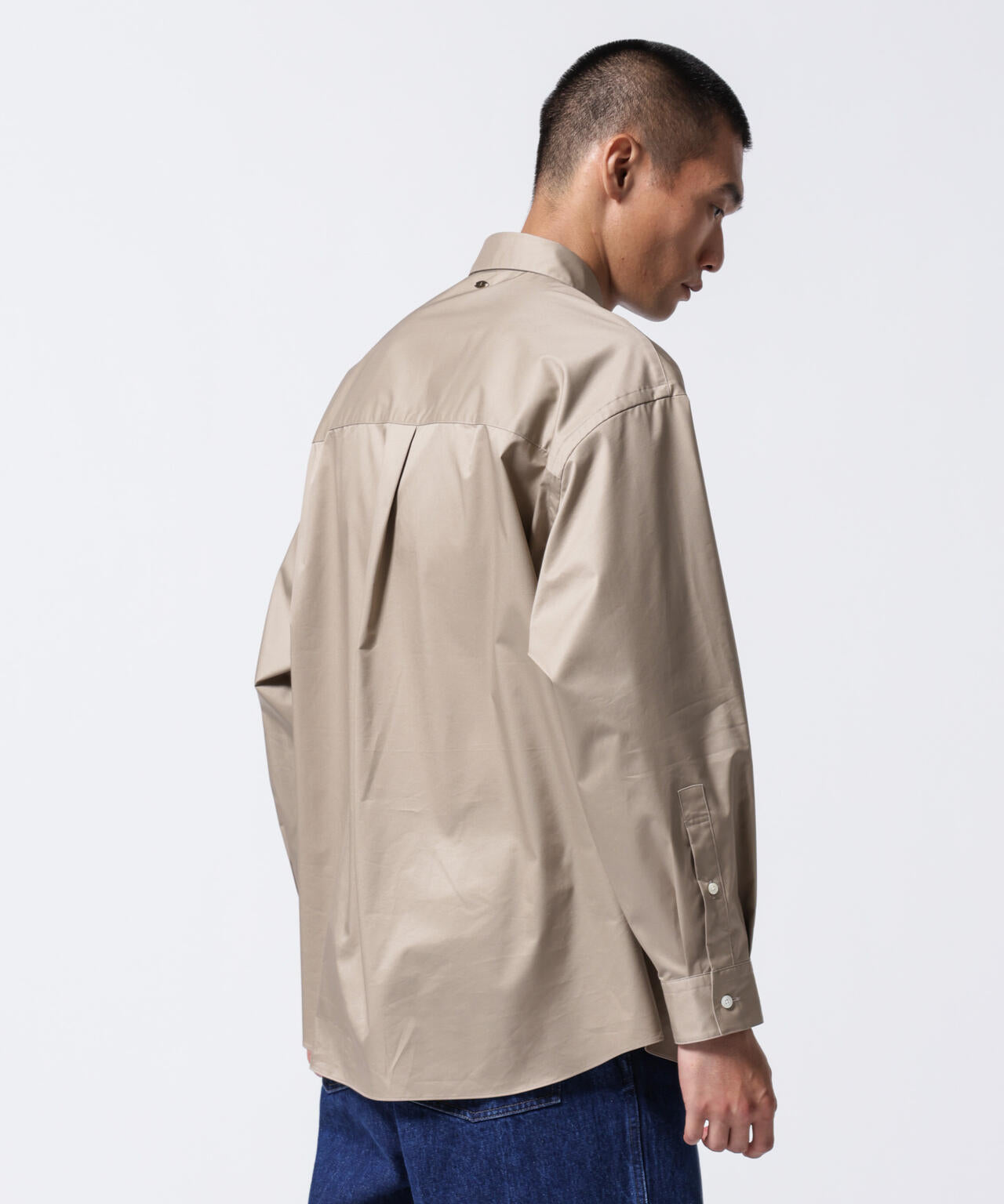 「ASSEMBLANC」タイニーカラーオーバーサイズシャツ 6684220224