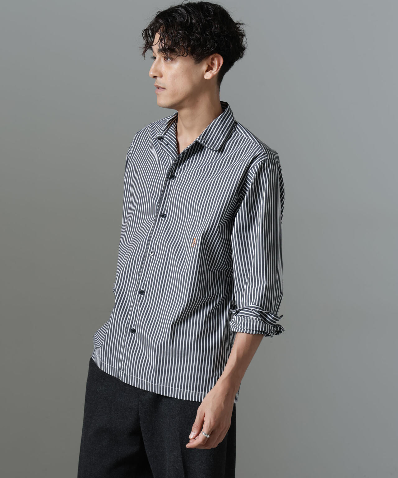 「NJ/CLUB」HOMESTOCK ストライプシャツ 6684220225