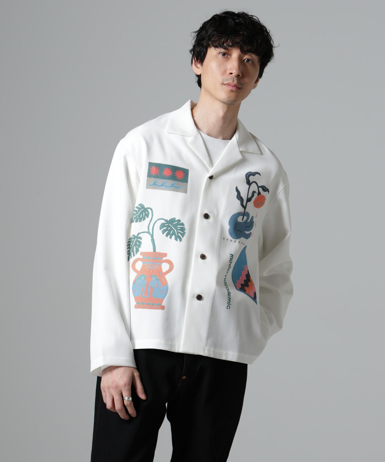 「Toyameg」modern academic オールインプリントブルゾン 6684220230