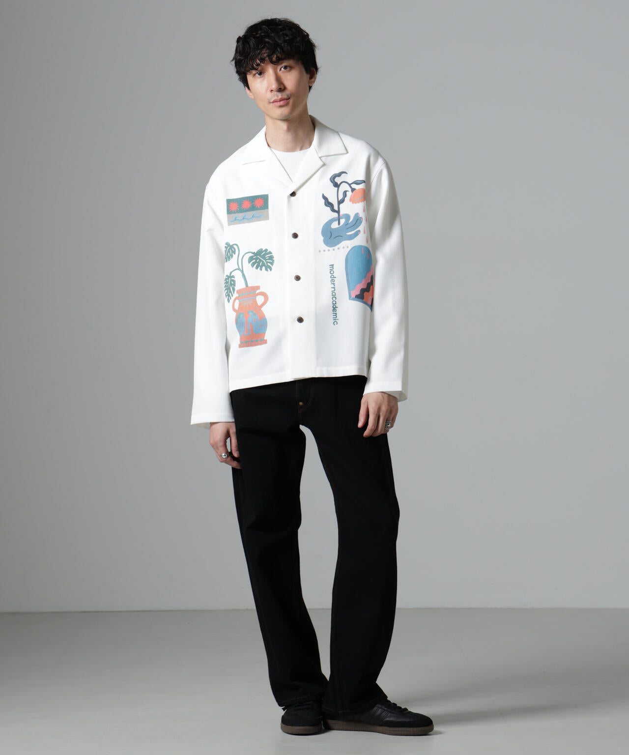 「Toyameg」modern academic オールインプリントブルゾン 6684220230