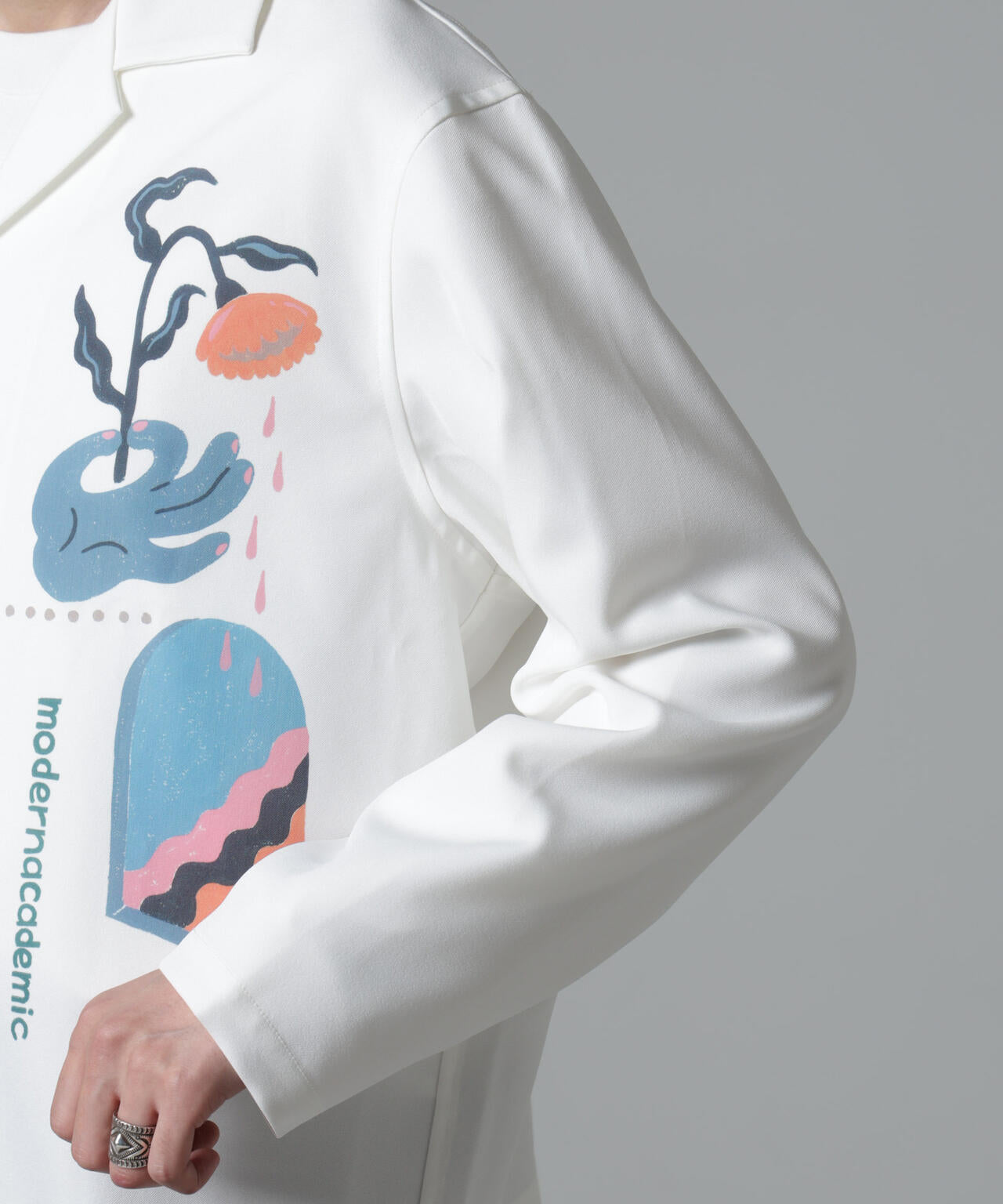 「Toyameg」modern academic オールインプリントブルゾン 6684220230