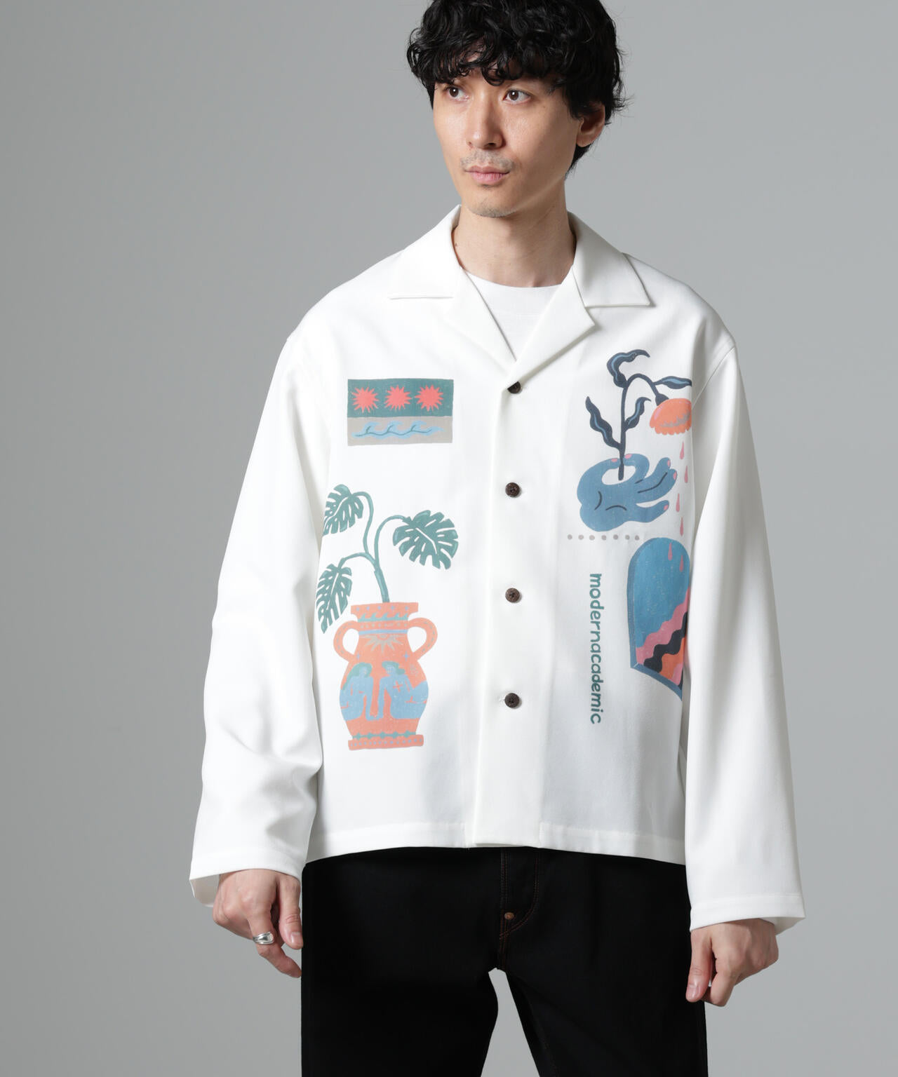 「Toyameg」modern academic オールインプリントブルゾン 6684220230