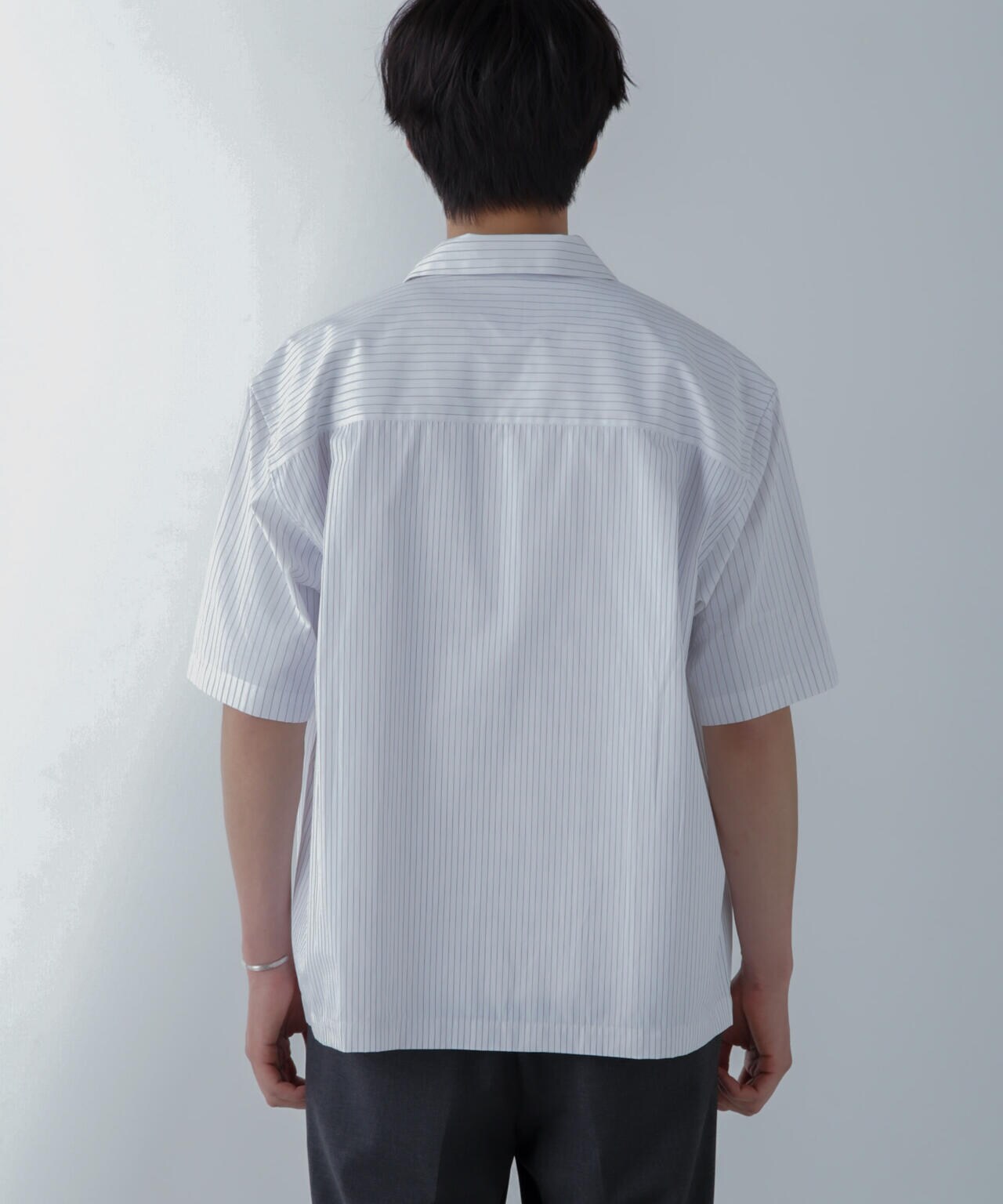 ストライプコンビ ハーフスリーブシャツ 6684221201