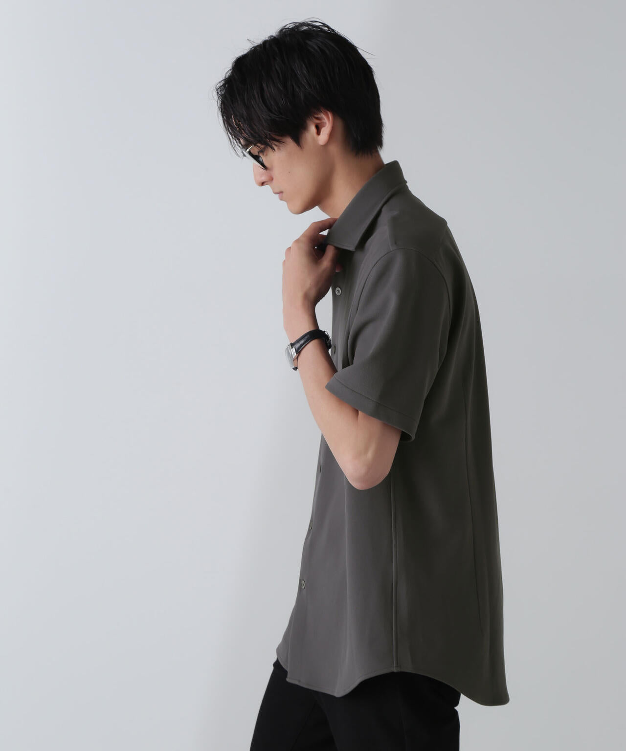 「N SHIRTS」AQUA RHYTHM(R)鹿の子シャツ 半袖 6684221202