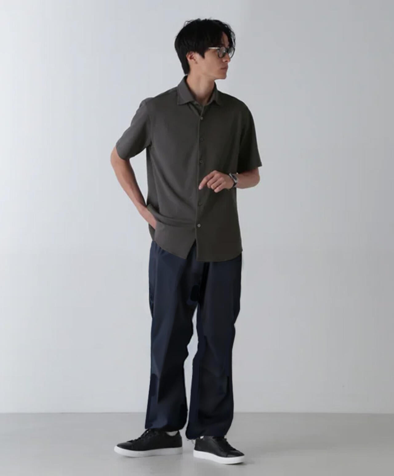 「N SHIRTS」AQUA RHYTHM(R)鹿の子シャツ 半袖 6684221202