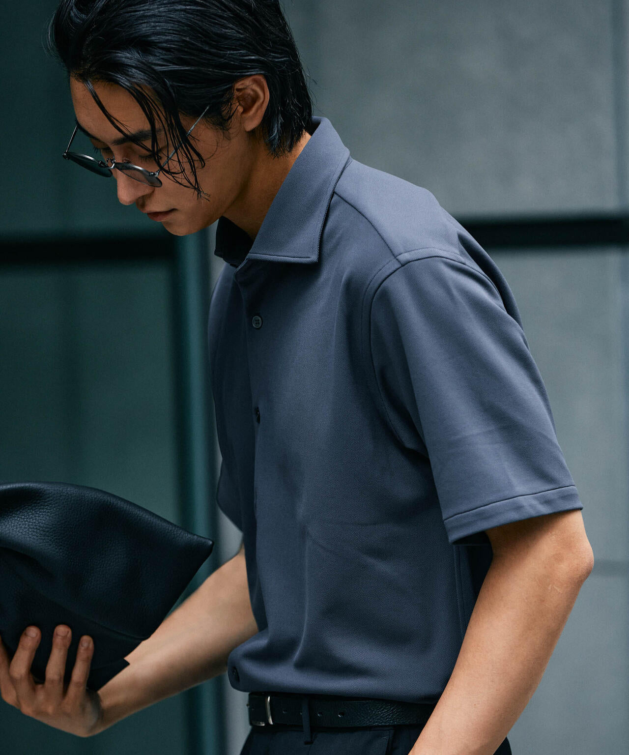 「N SHIRTS」AQUA RHYTHM(R)鹿の子シャツ 半袖 6684221202