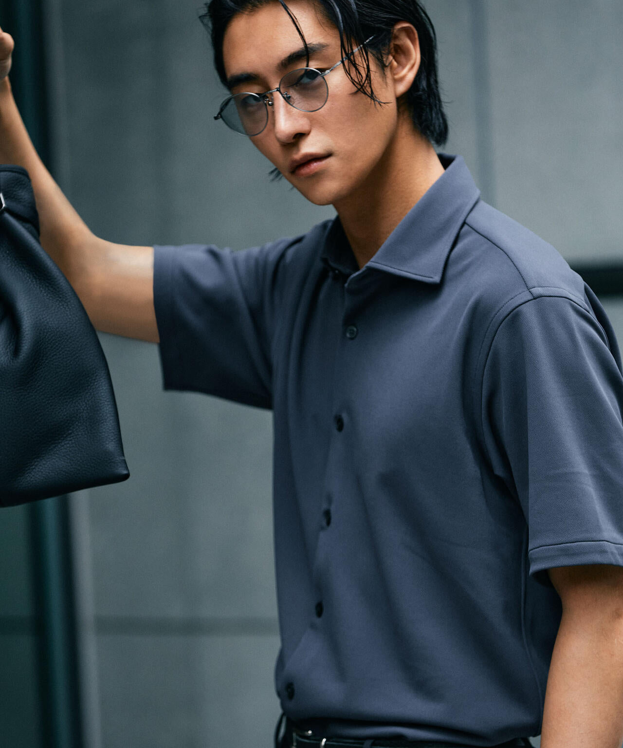 「N SHIRTS」AQUA RHYTHM(R)鹿の子シャツ 半袖 6684221202