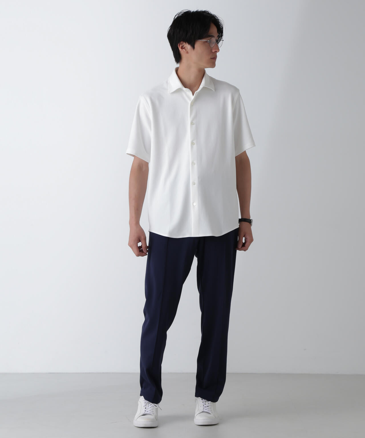 「N SHIRTS」AQUA RHYTHM(R)鹿の子シャツ 半袖 6684221202