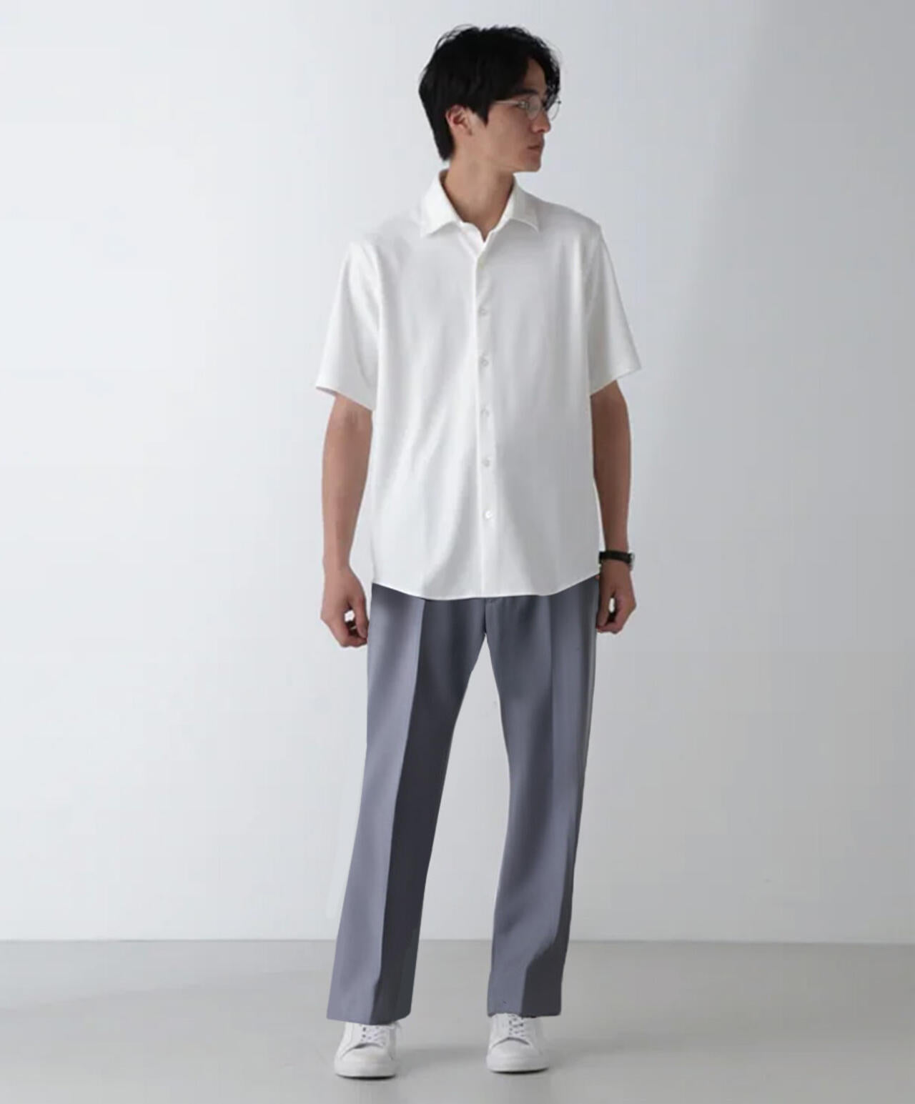 「N SHIRTS」AQUA RHYTHM(R)鹿の子シャツ 半袖 6684221202