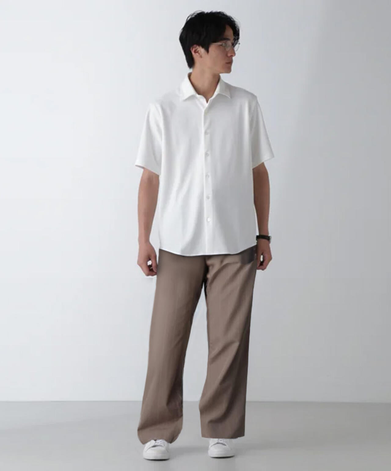 「N SHIRTS」AQUA RHYTHM(R)鹿の子シャツ 半袖 6684221202