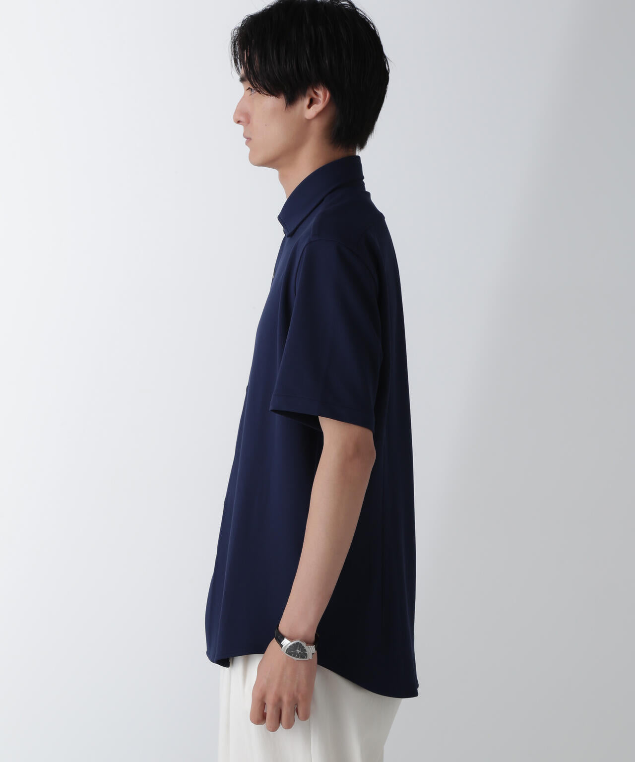 「N SHIRTS」AQUA RHYTHM(R)鹿の子シャツ 半袖 6684221202