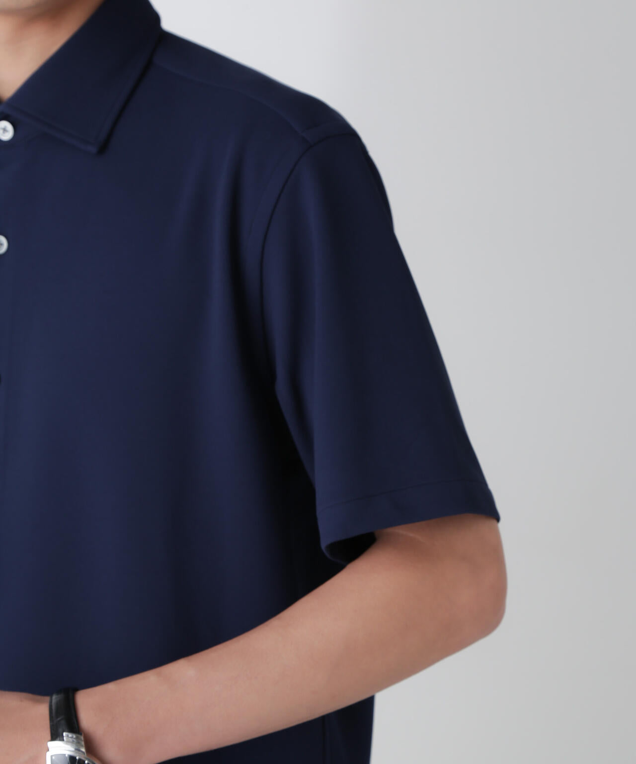 「N SHIRTS」AQUA RHYTHM(R)鹿の子シャツ 半袖 6684221202