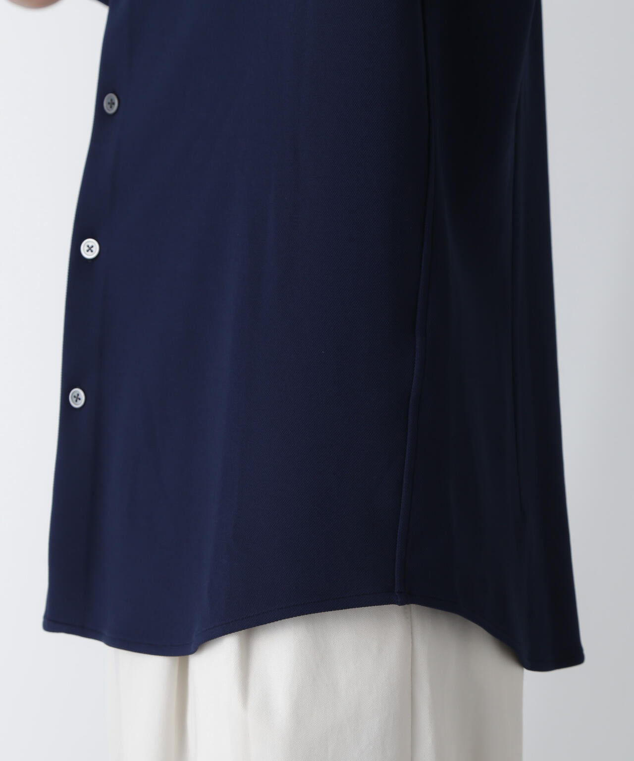 「N SHIRTS」AQUA RHYTHM(R)鹿の子シャツ 半袖 6684221202