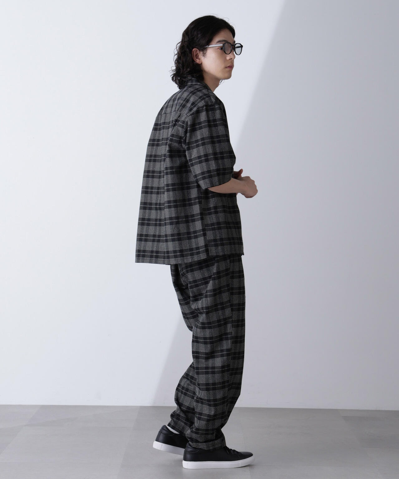 ブークレチェックオープンカラーシャツ 6684221209