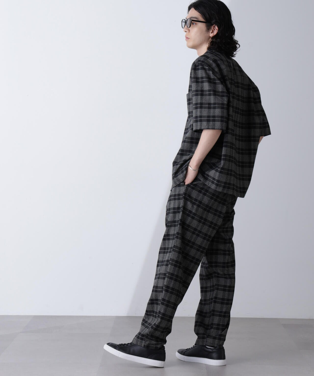 ブークレチェックオープンカラーシャツ 6684221209