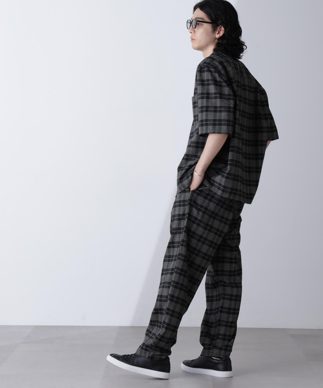 ブークレチェックオープンカラーシャツ 6684221209