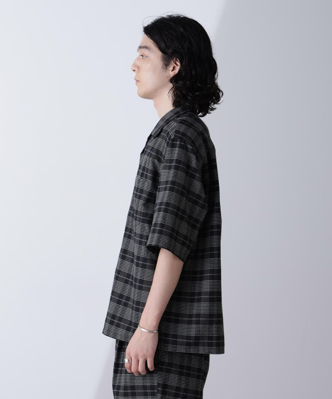 ブークレチェックオープンカラーシャツ 6684221209