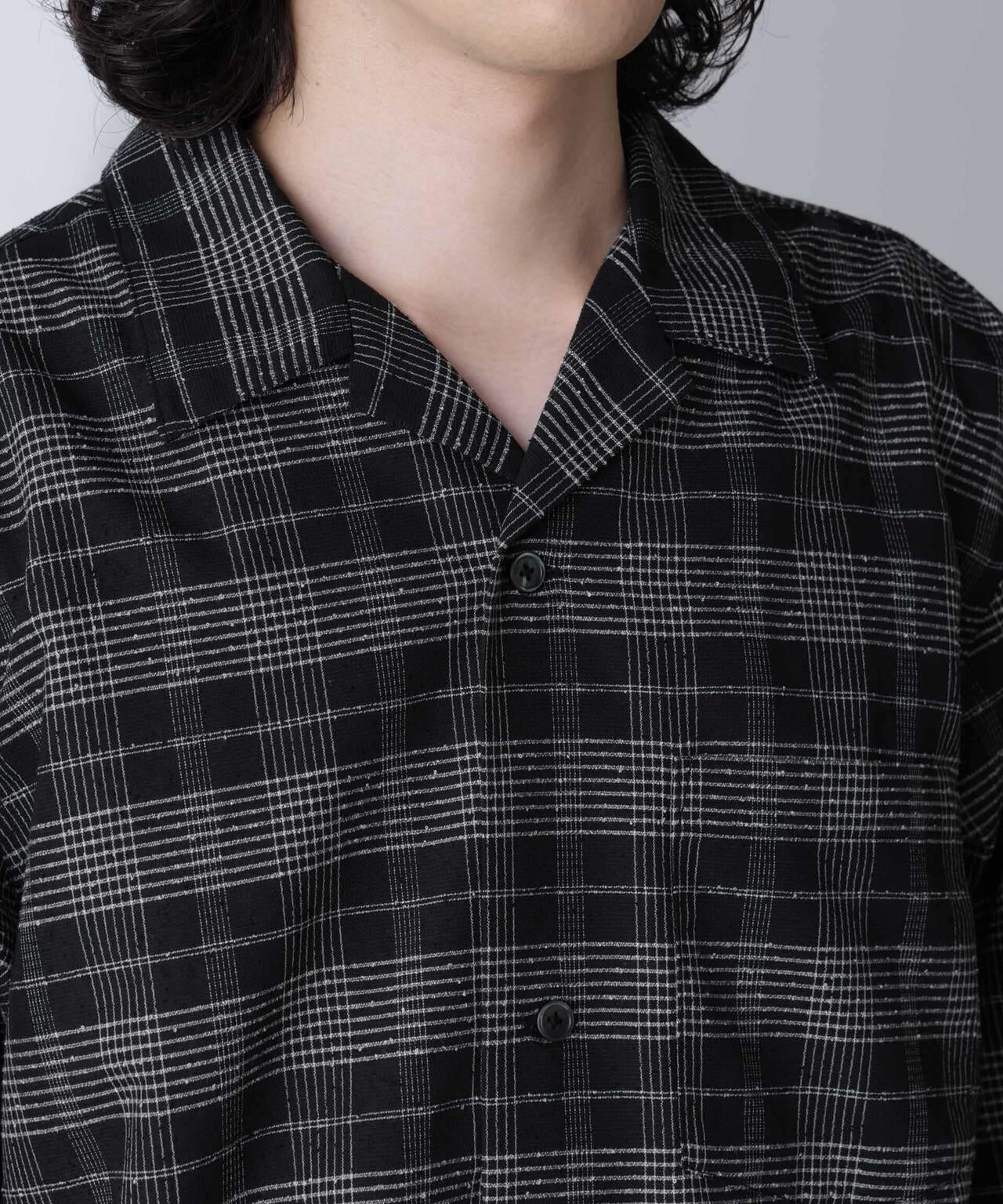 ブークレチェックオープンカラーシャツ 6684221209