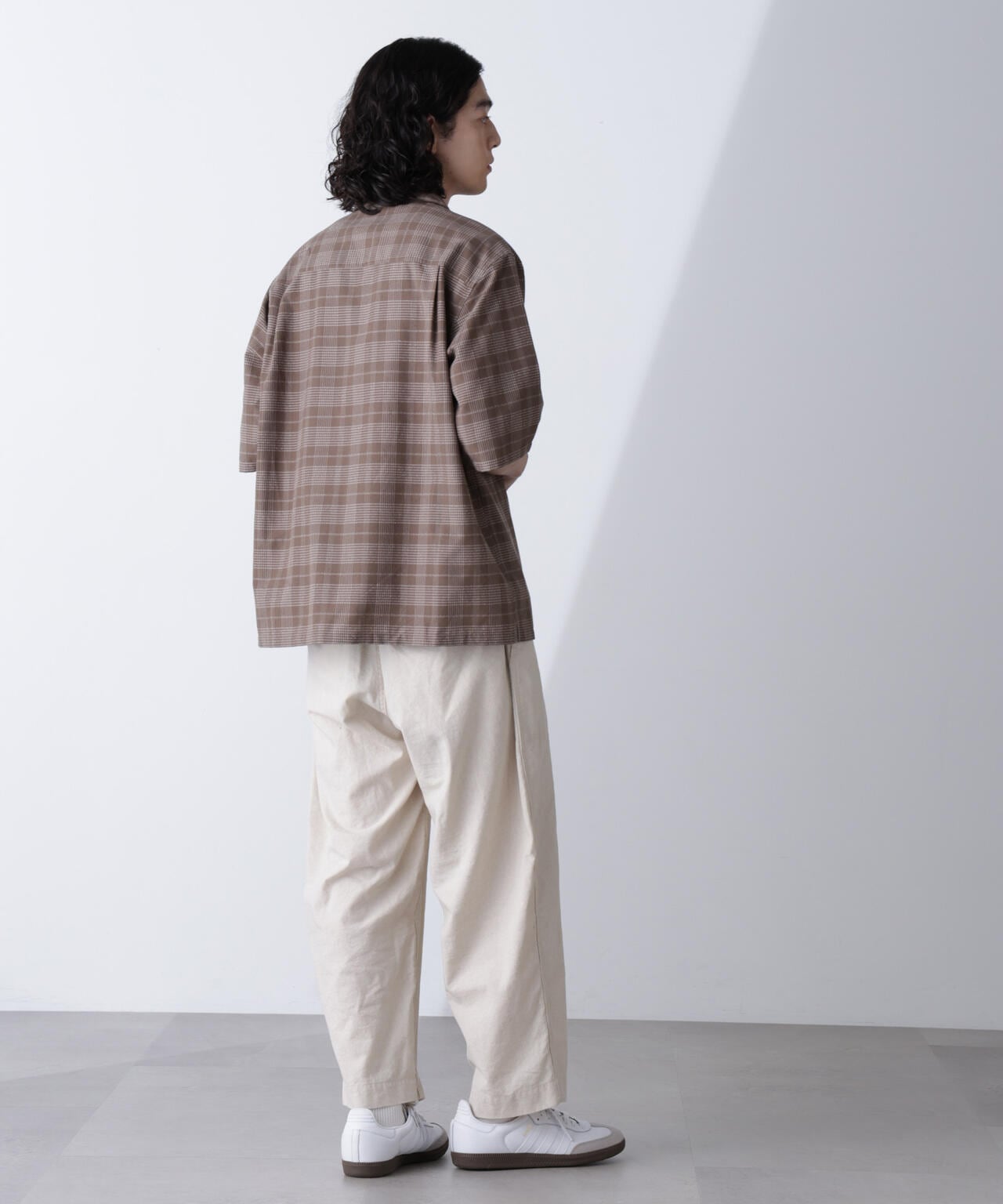 ブークレチェックオープンカラーシャツ 6684221209