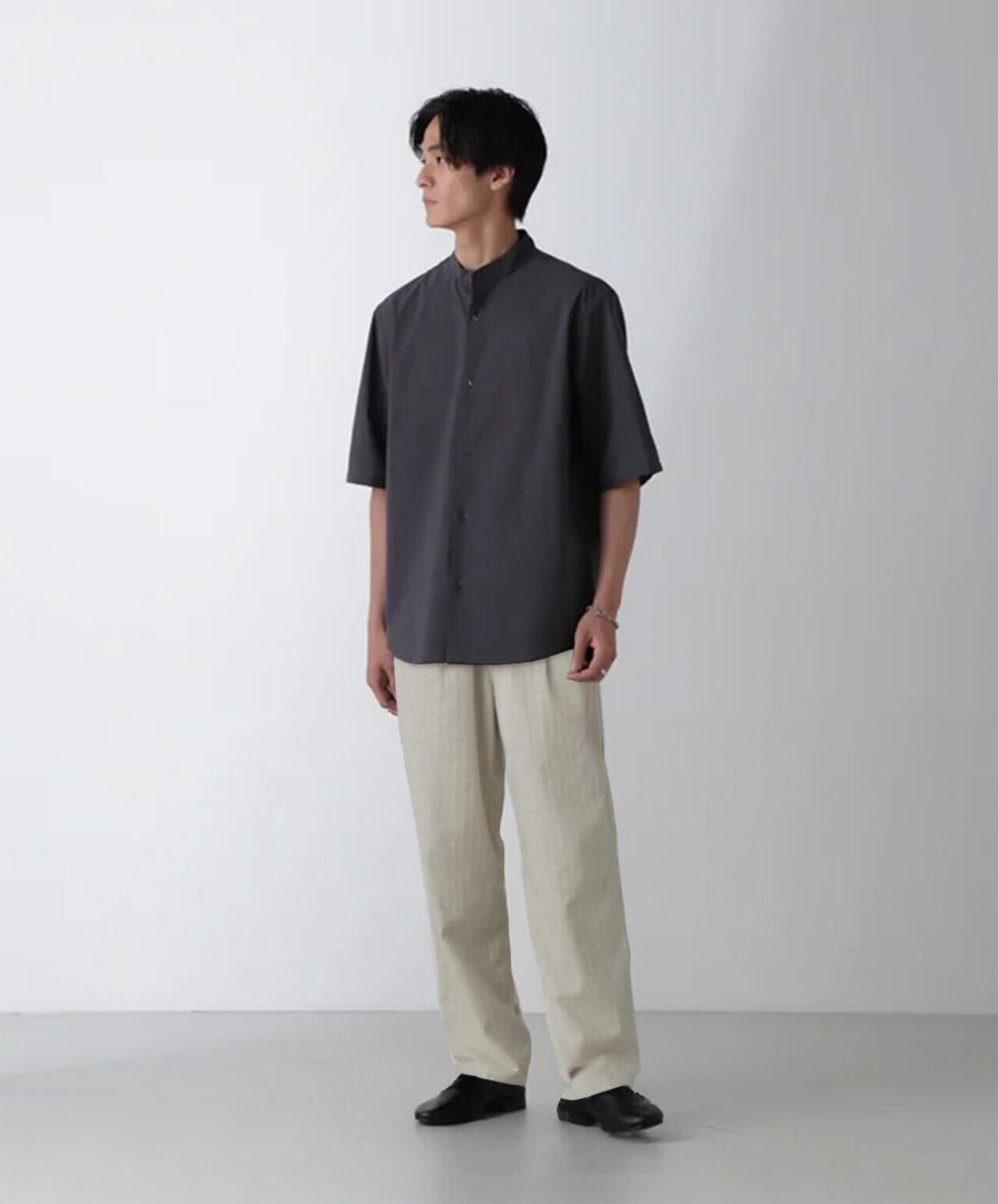 TEXBRID(R)バンドカラーシャツ 6684221214